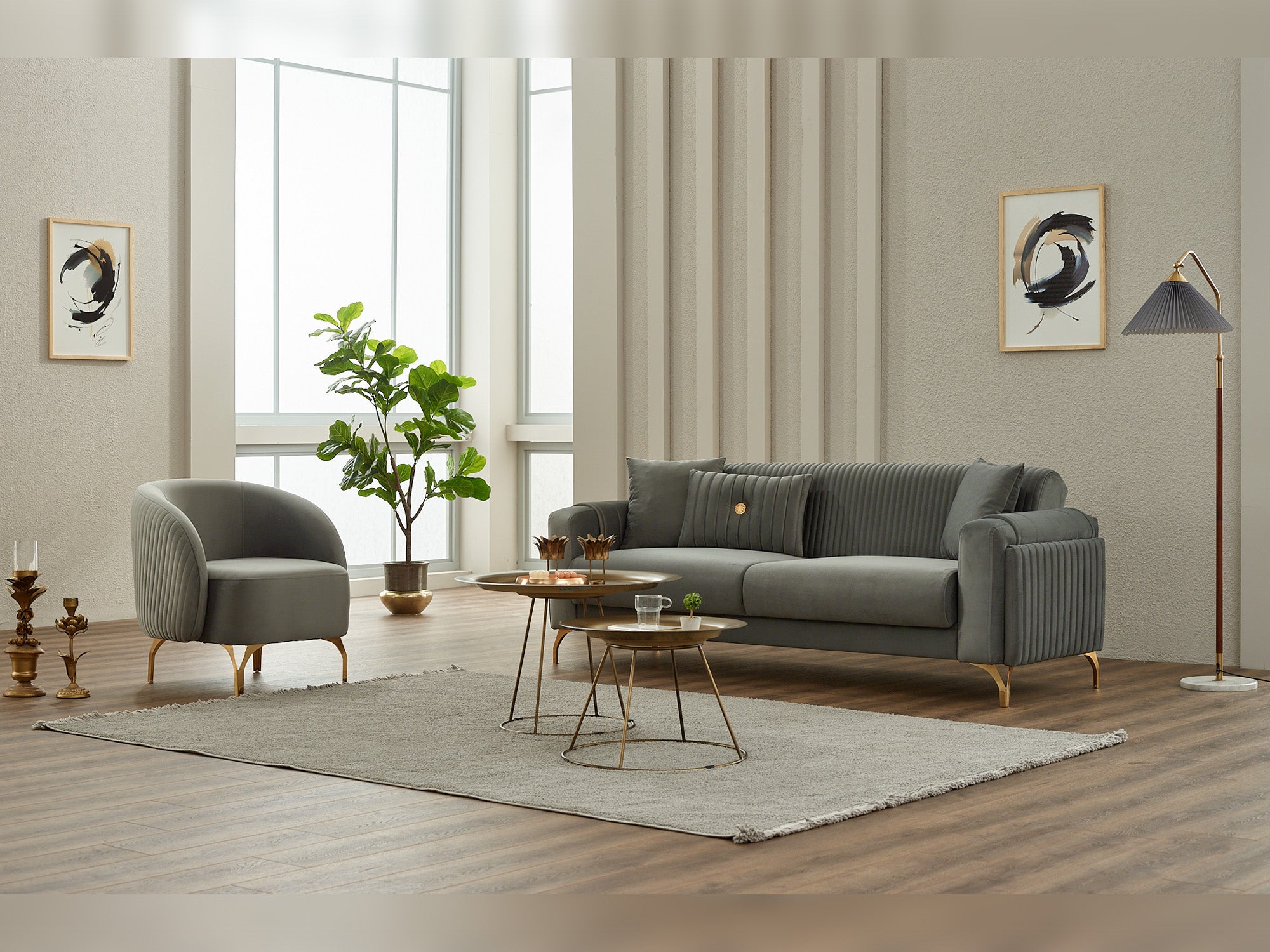 Terra 3-pieces (Sofa & Loveseat & Chair) Livingroom