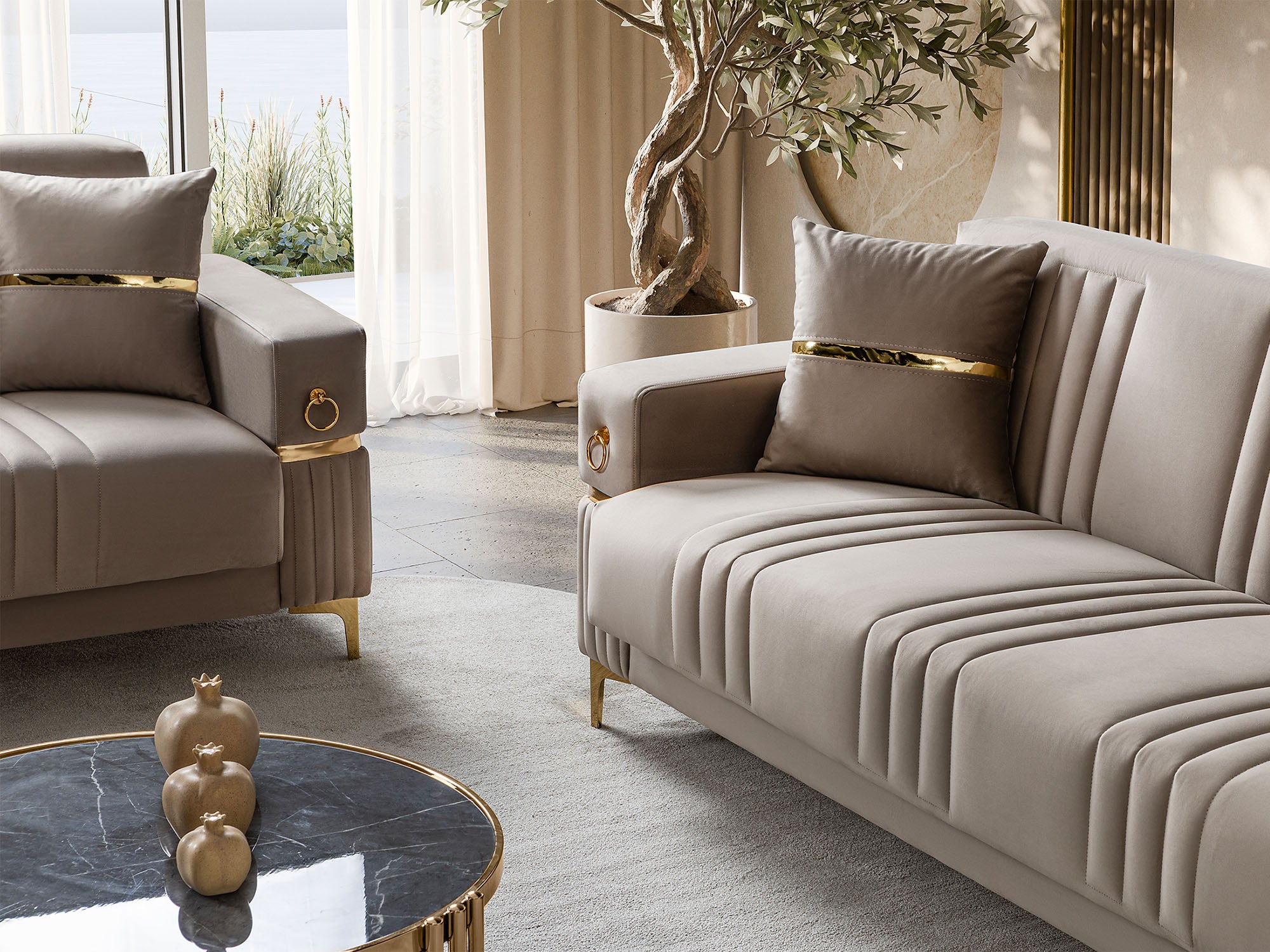 Tilda 3-pieces (Sofa & Loveseat & Chair) Livingroom Set