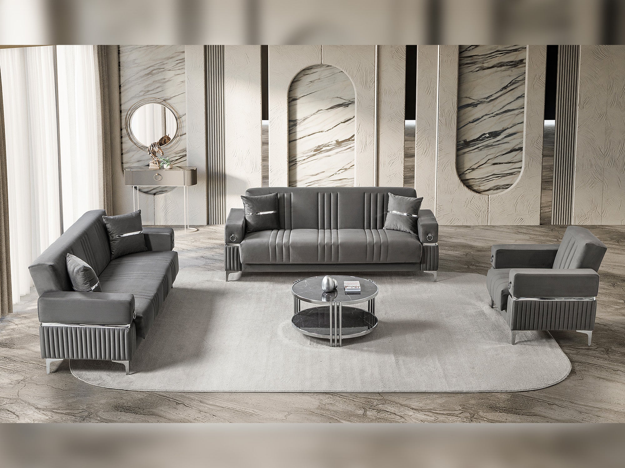 Tilda 3-pieces (Sofa & Loveseat & Chair) Livingroom Set