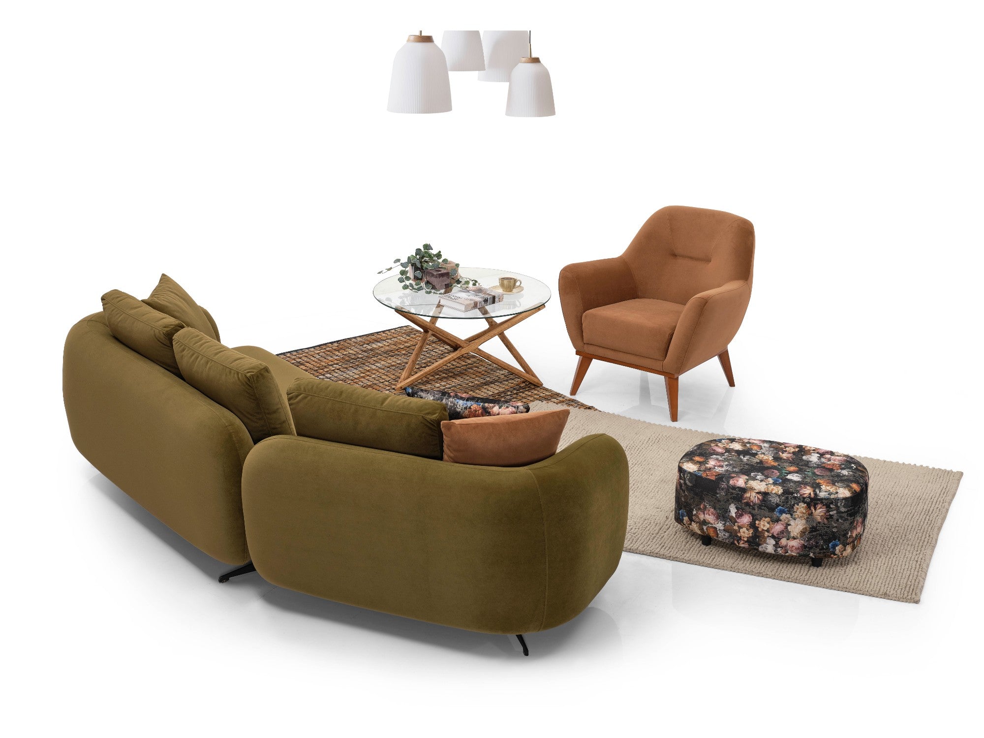 Toscana Stationary Livingroom Set (2 Sofa & 2 Chair)