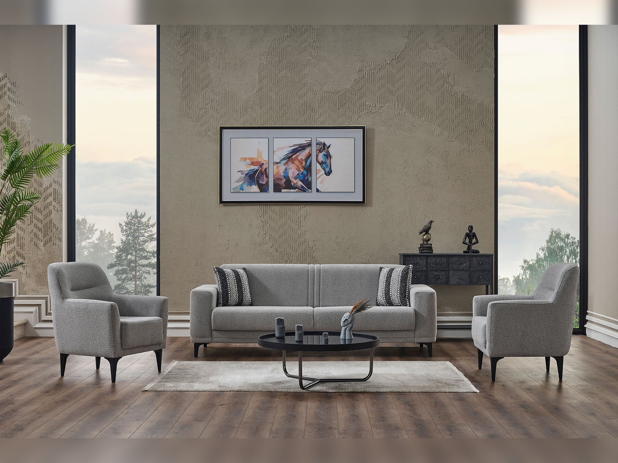 Twist 3-pieces (Sofa & Loveseat & Chair) Livingroom