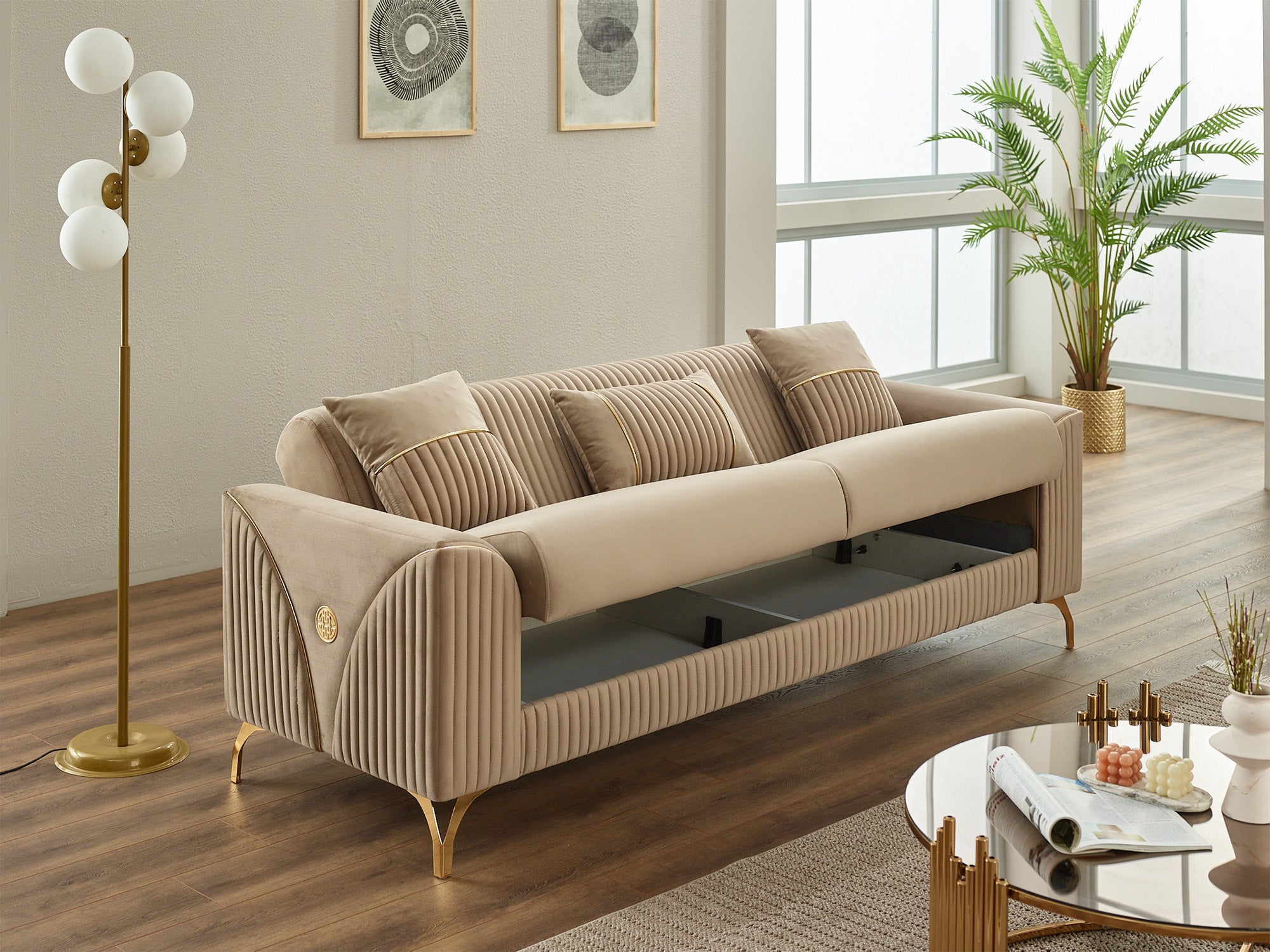 Urla Convertible Loveseat