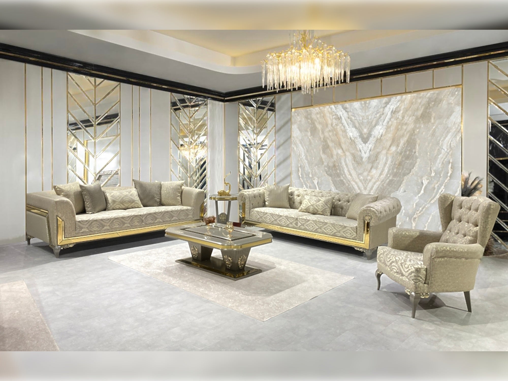 Verona Stationary Livingroom Set (2 Sofa & 2 Chair)