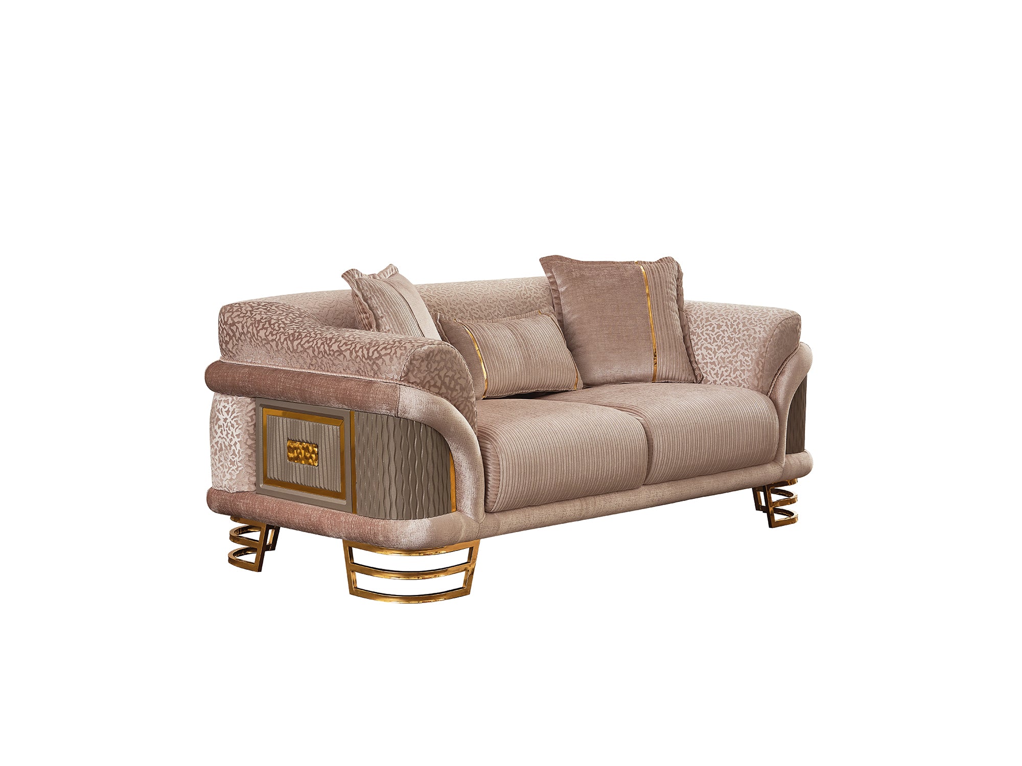 Versace Stationary Loveseat Cream