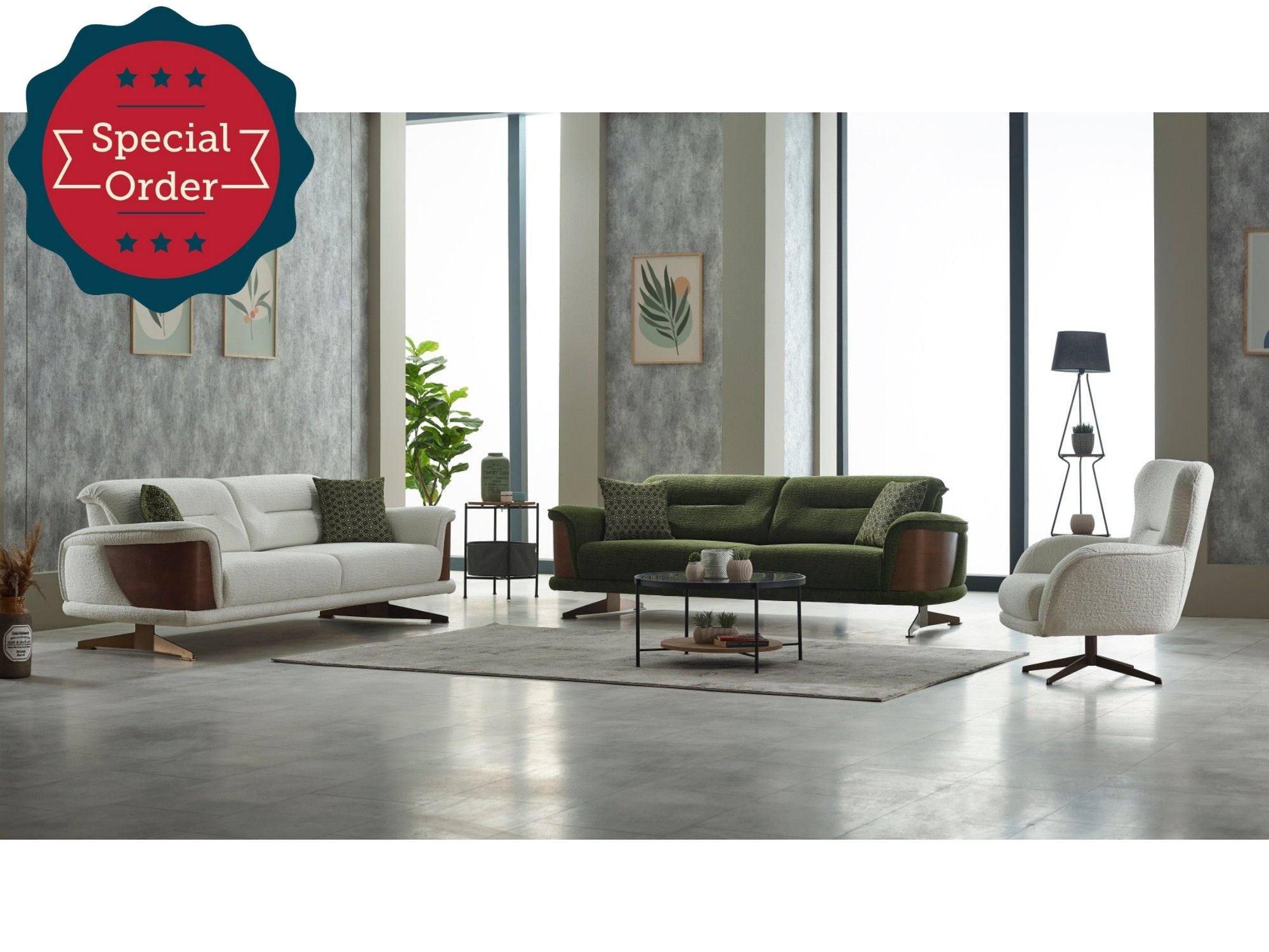 Valencia Convertible Livingroom Set (2 Sofa & 2 Chair)