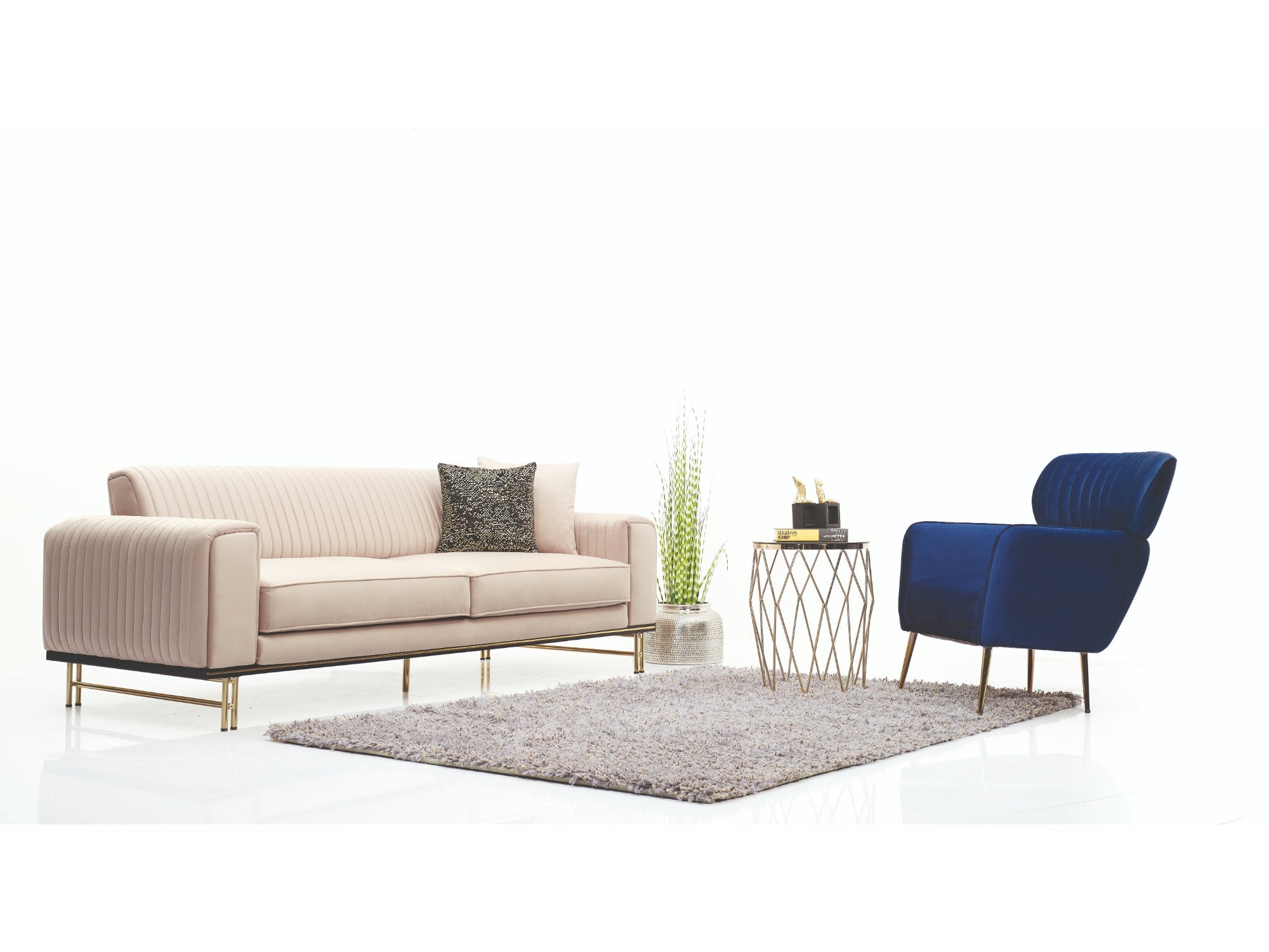 Verona Convertible Livingroom Set (2 Sofa & 2 Chair)