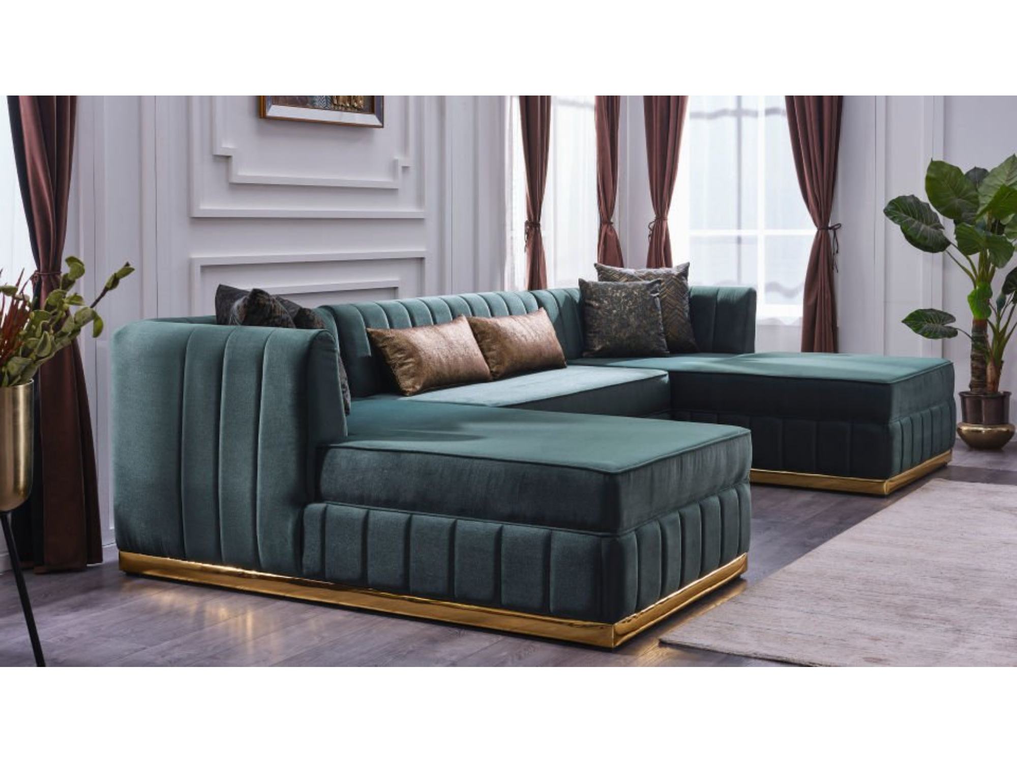 Victoria U Stationary Sectional
