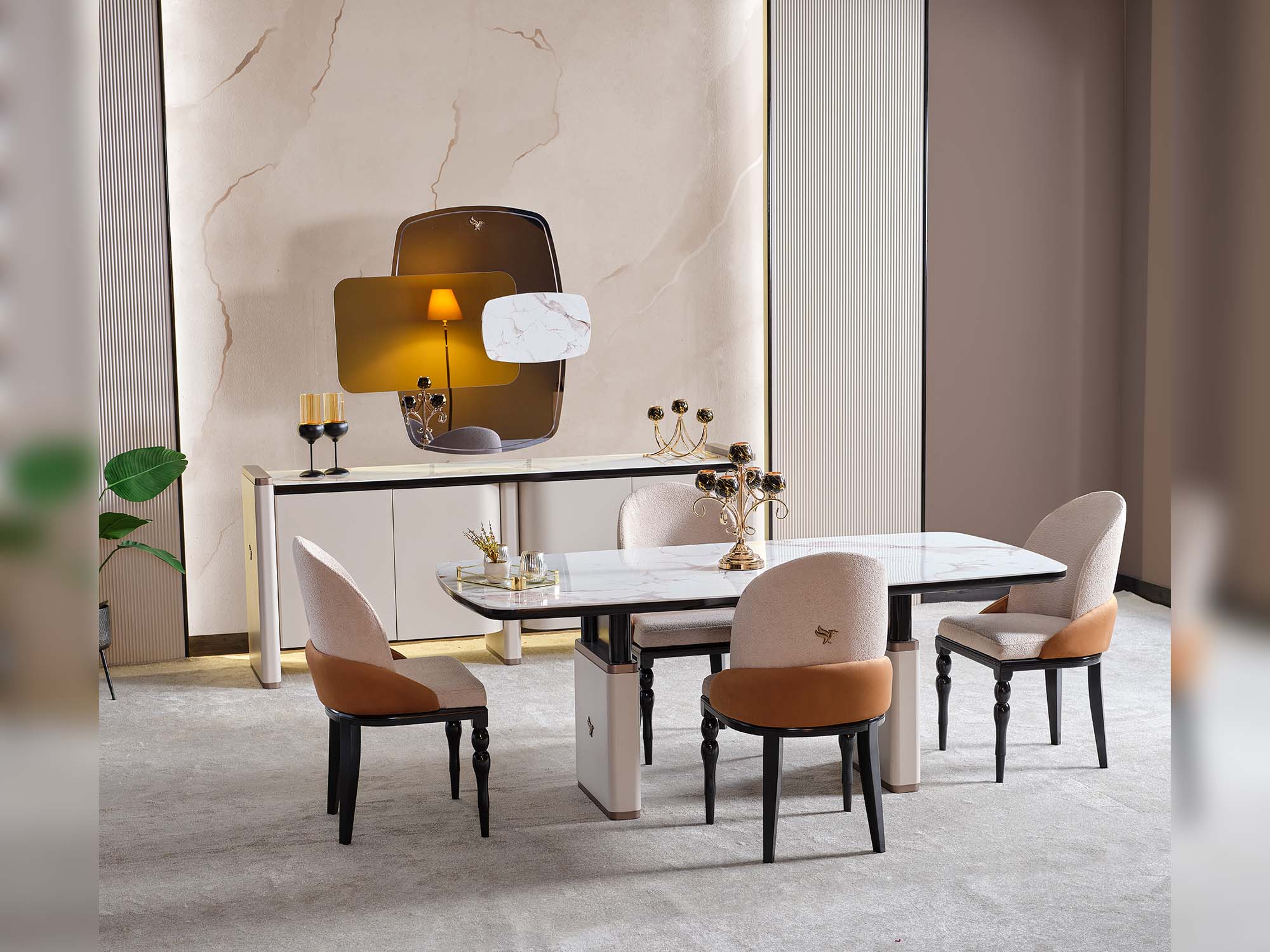 Voyance Diningroom (Dining Table & 6 Dining Chair)