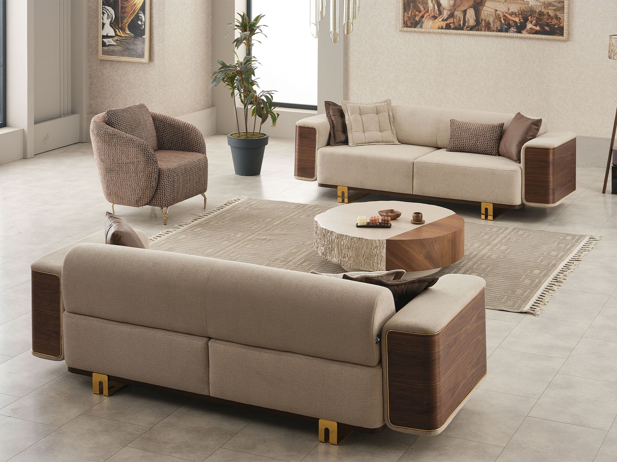 Wolker 3-pieces (Sofa & Loveseat & Chair) Livingroom