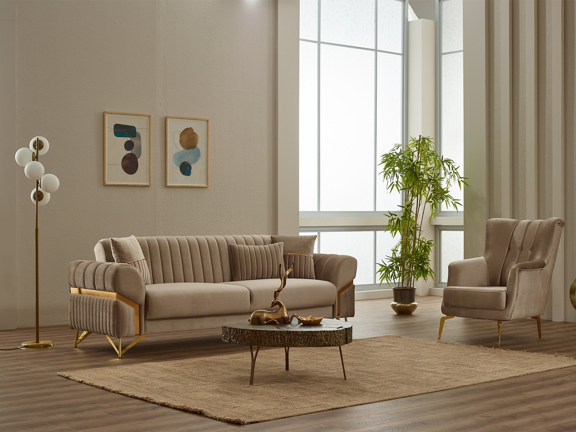 Zenora 3-pieces (Sofa & Loveseat & Chair) Livingroom