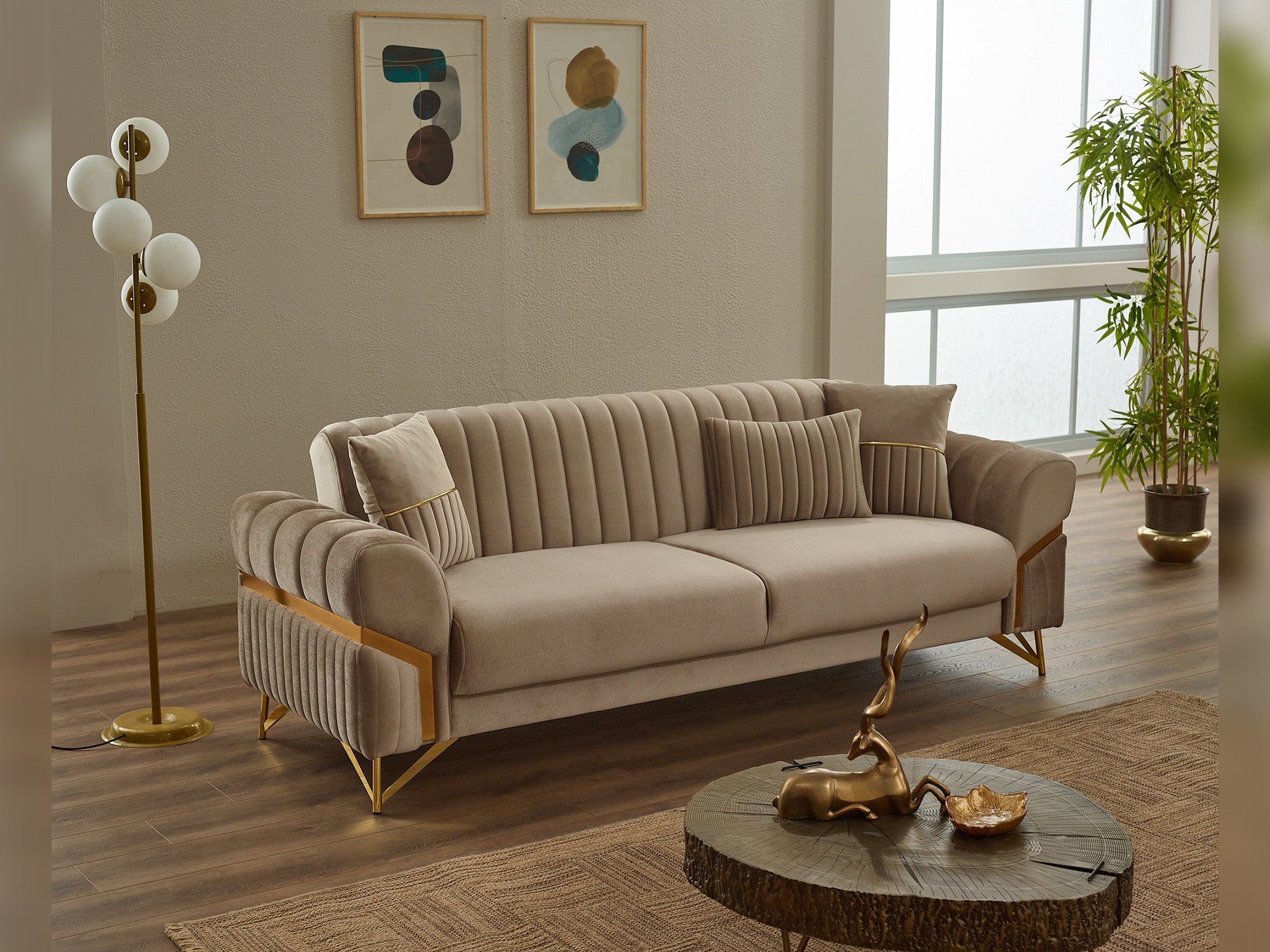 Zenora Convertible Loveseat