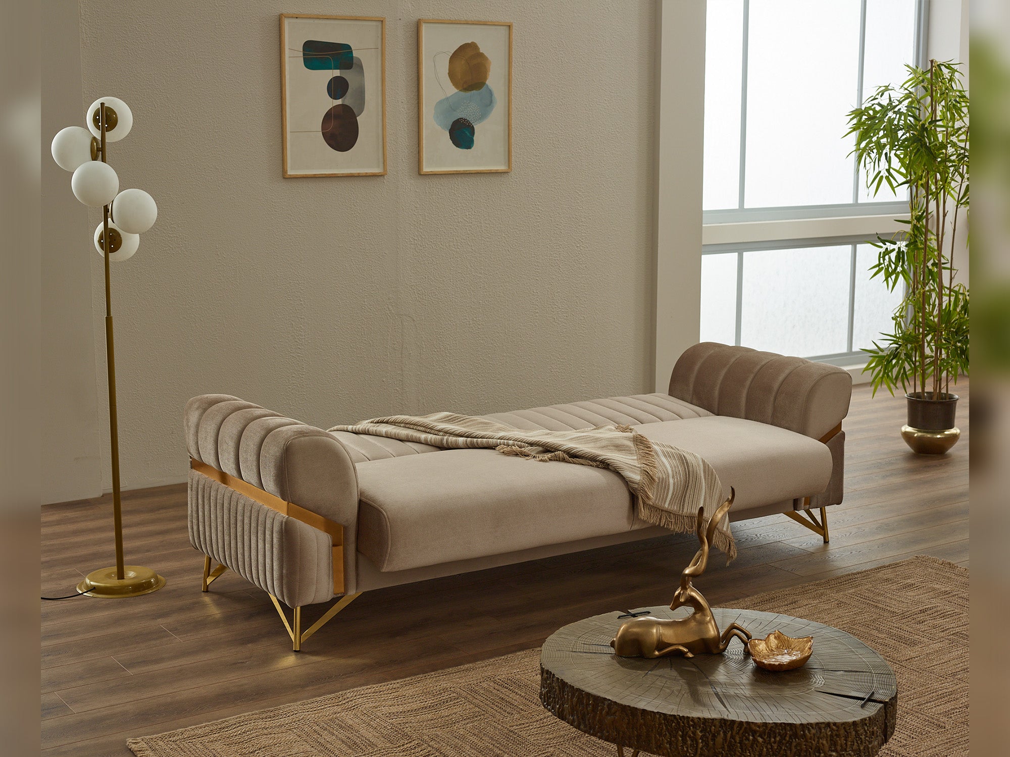 Zenora Convertible Loveseat