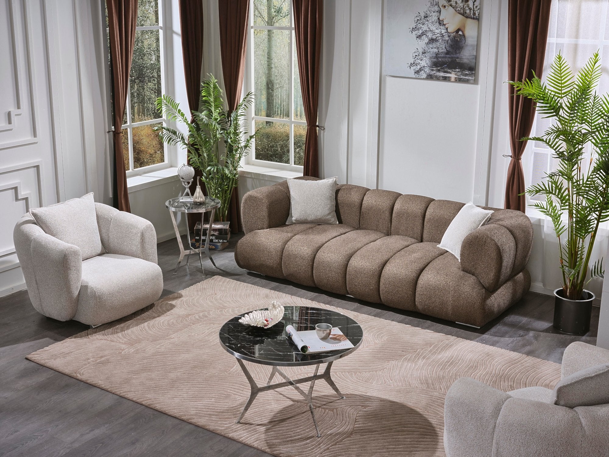 Artur Stationary Livingroom Set (2 Sofa & 2 Chair)