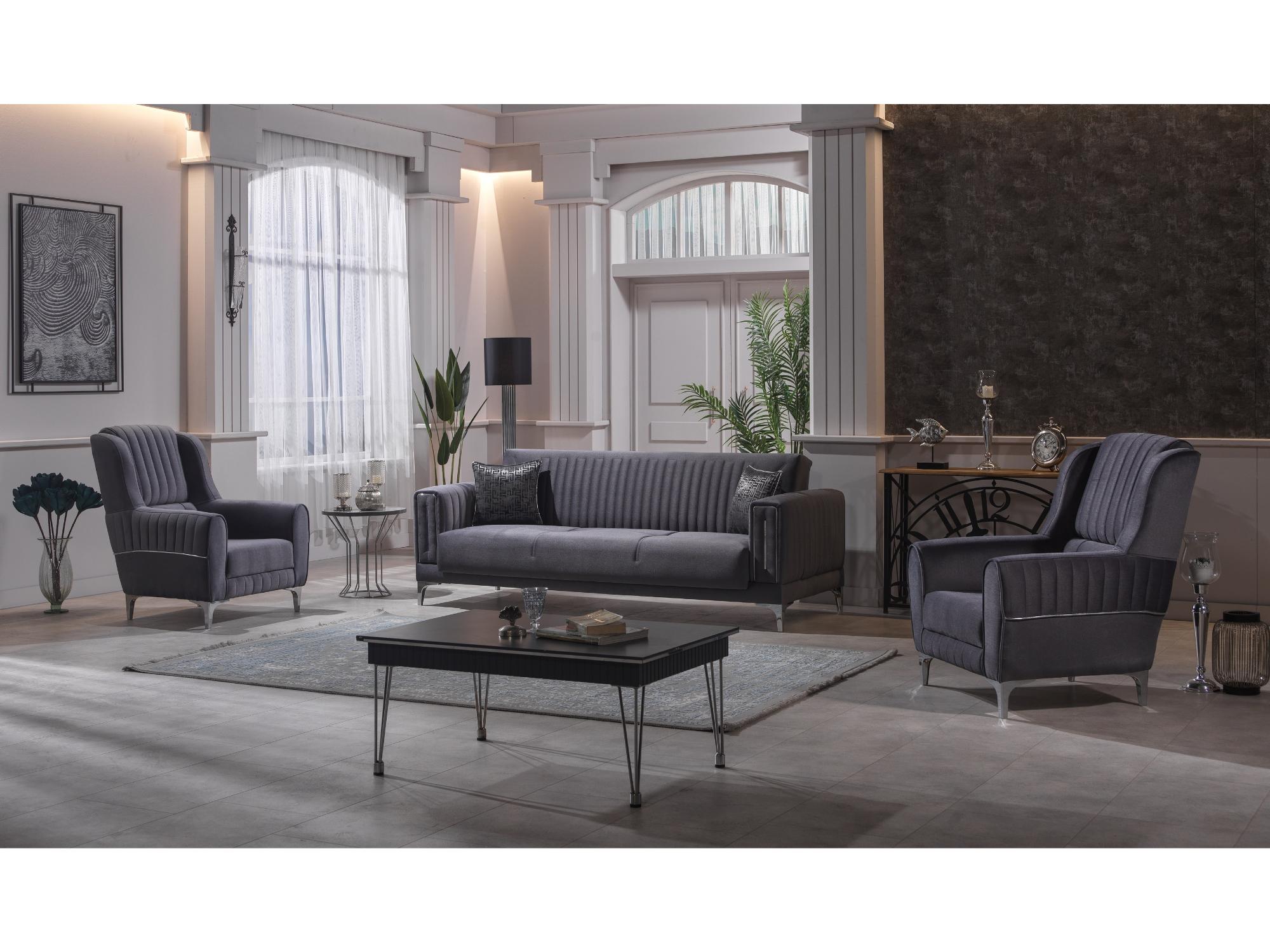Asya Delux Convertible Livingroom Set (2 Sofa & 2 Chair)