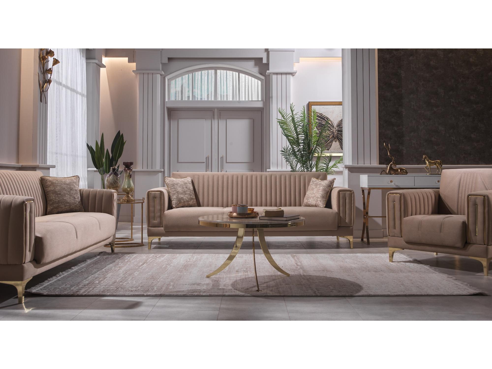 Asya Convertible Livingroom Set (2 Sofa & 2 Chair)