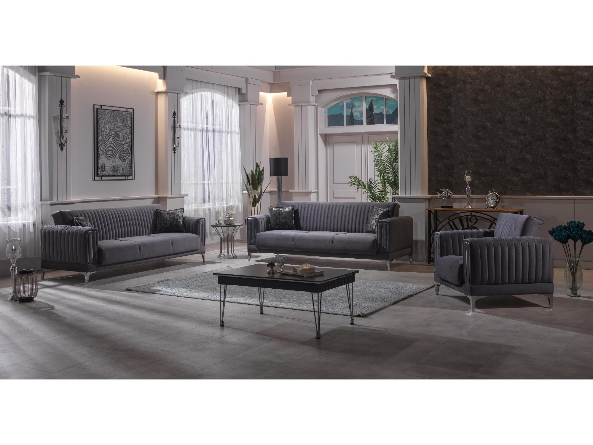 Asya Convertible Livingroom Set (2 Sofa & 2 Chair)