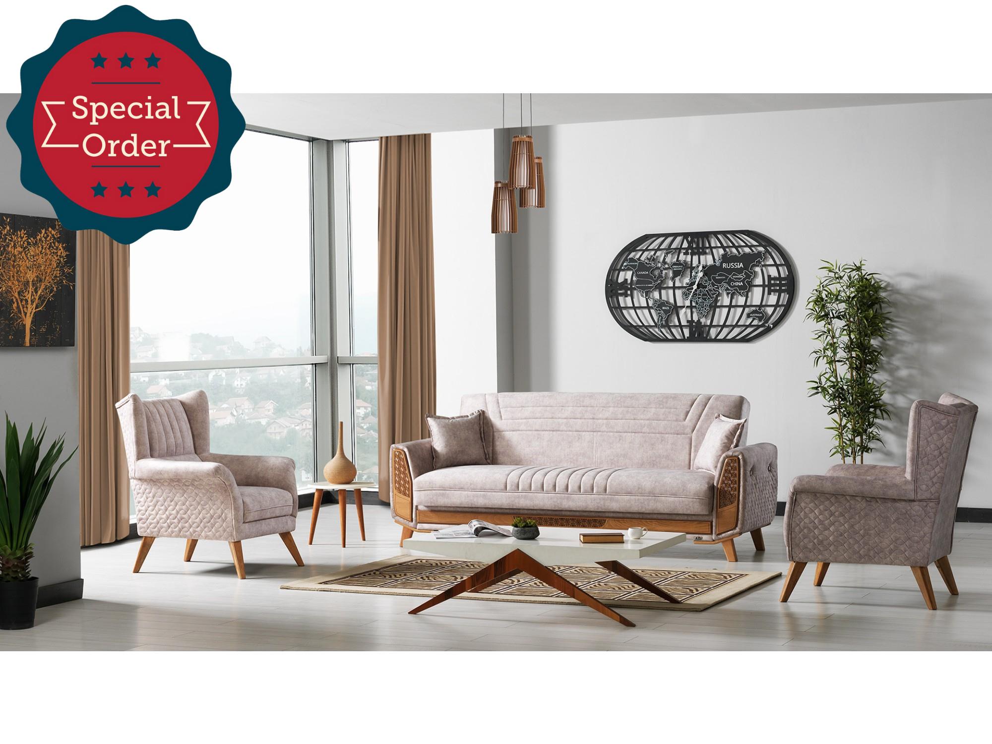 Barbaros Convertible Livingroom Set (2 Sofa & 2 Chair)