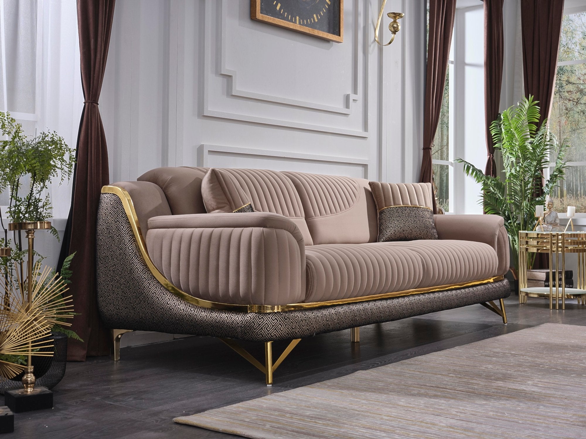 Bella Convertible Livingroom Set (2 Sofa & 2 Chair)
