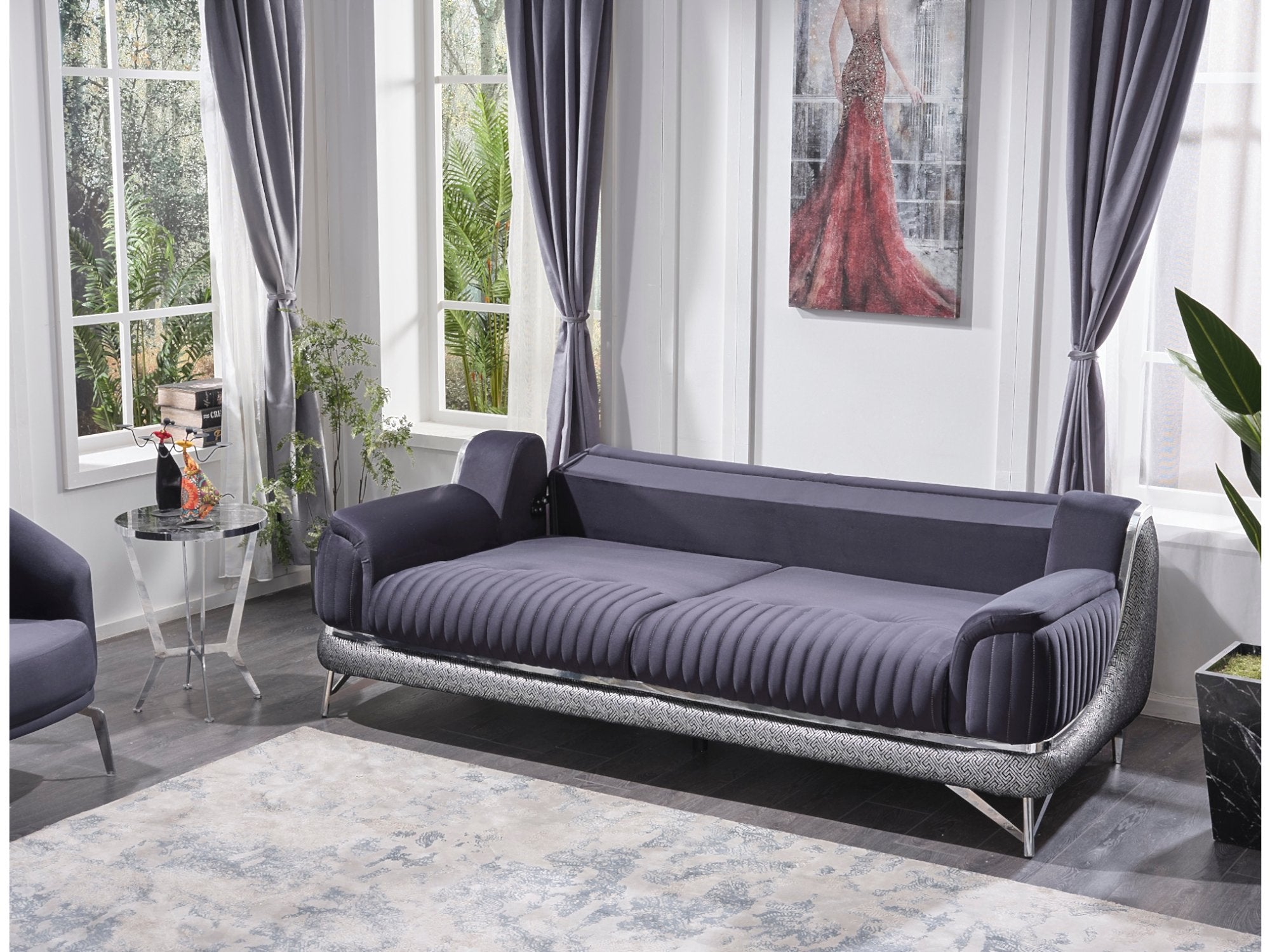 Bella Convertible Livingroom Set (2 Sofa & 2 Chair)