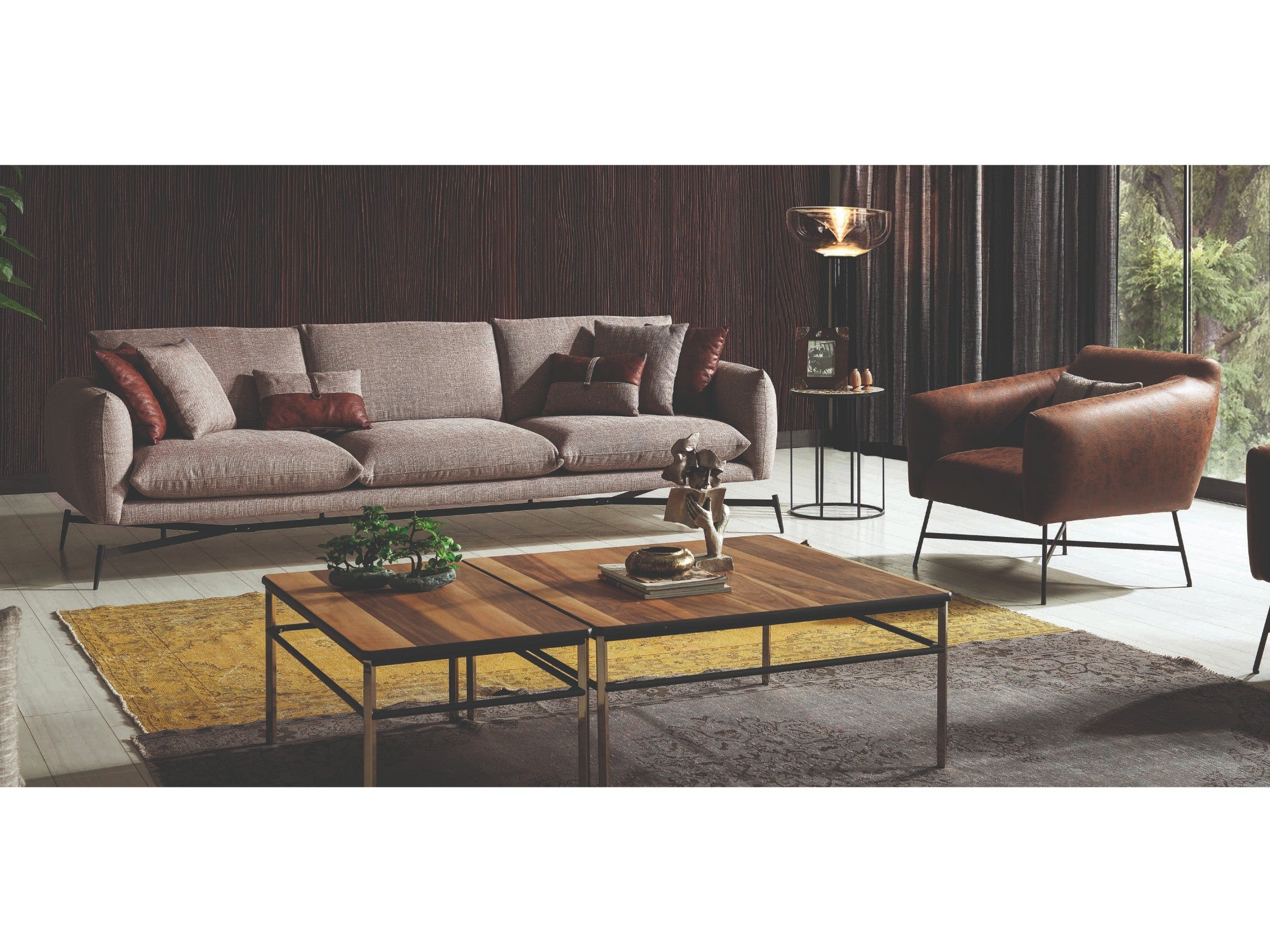 Bold Stationary Livingroom Set (2 Sofa & 2 Chair)