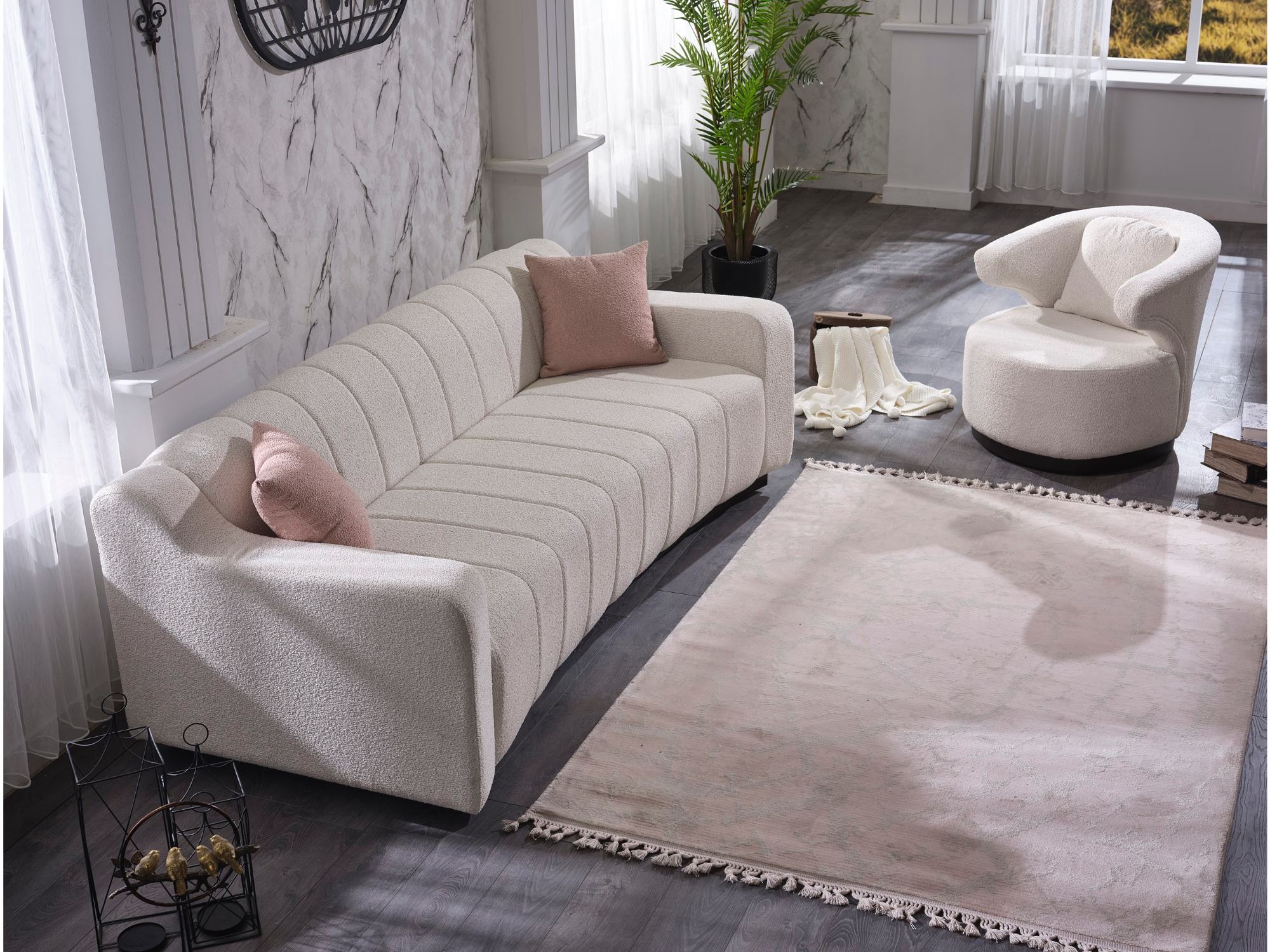 Bony Stationary Livingroom Set (2 Sofa & 2 Chair)