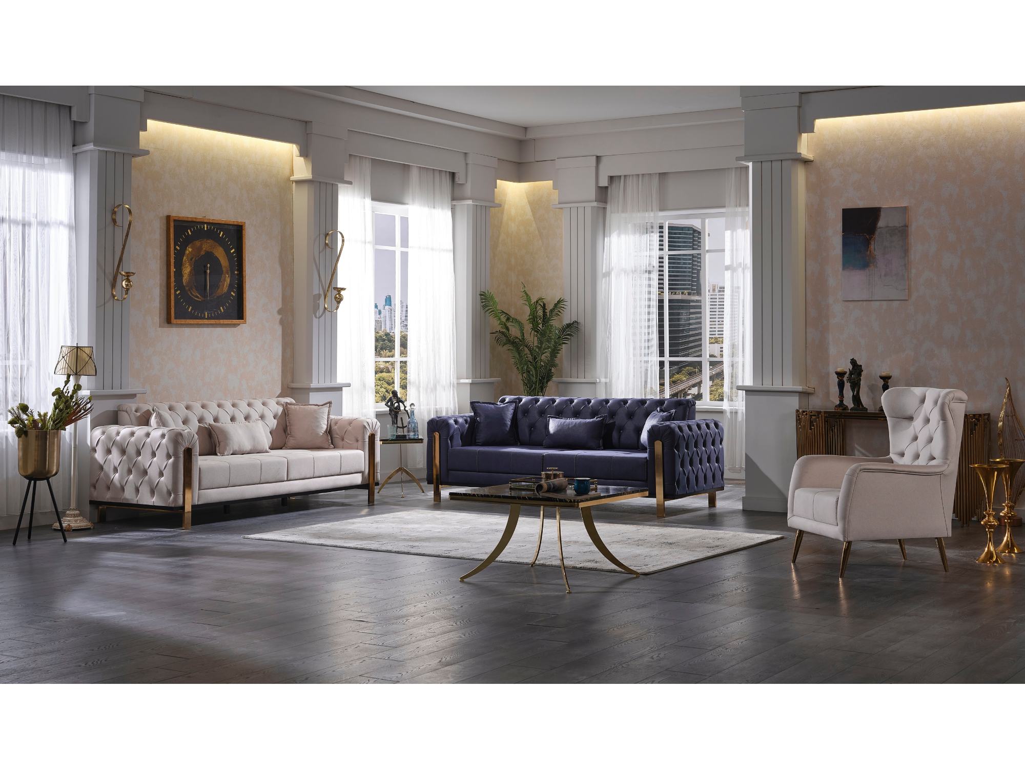 Bugatti Convertible Livingroom Set (2 Sofa & 2 Chair)