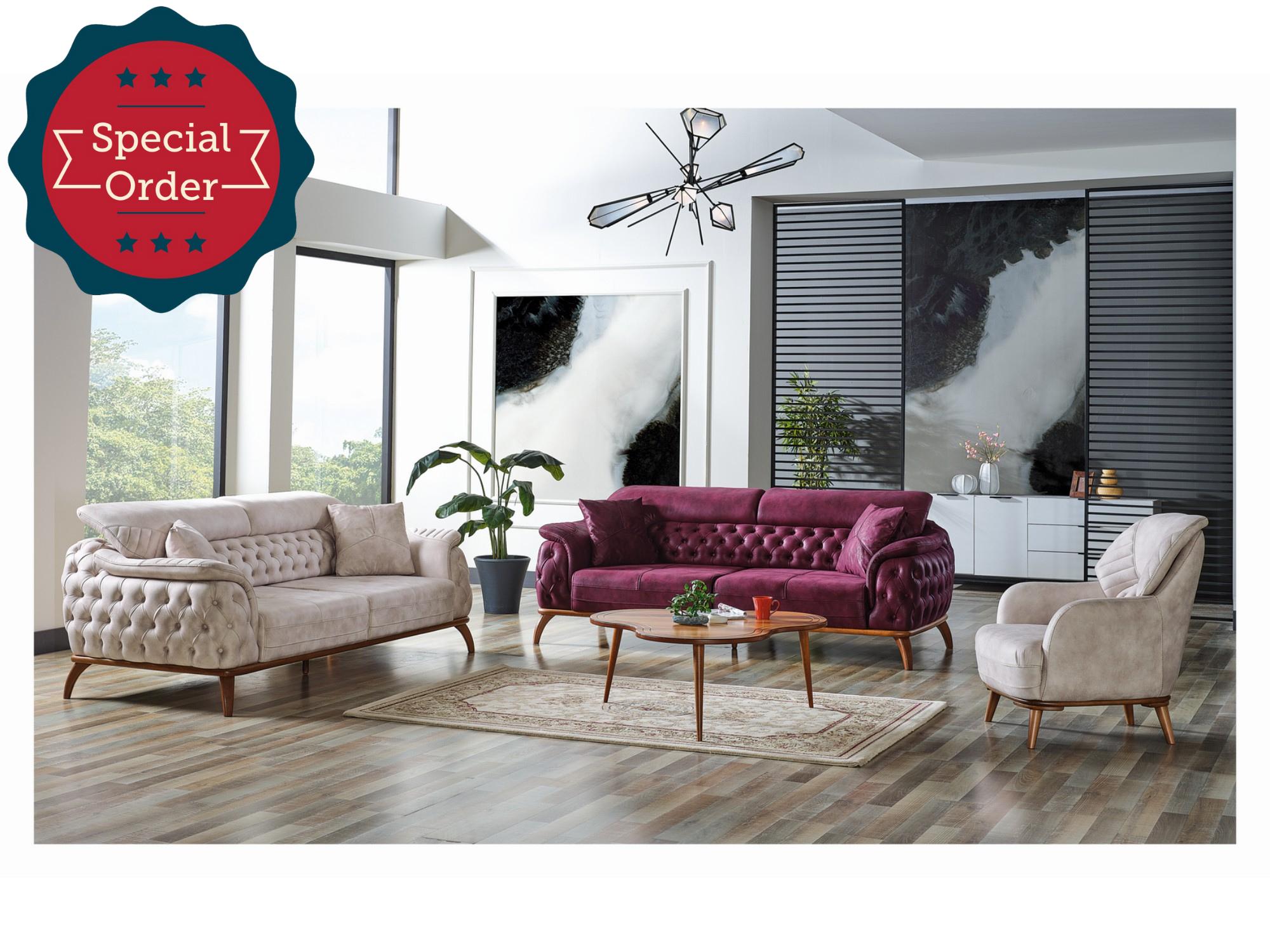 Dolce Vita Convertible Livingroom Set (2 Sofa & 2 Chair)