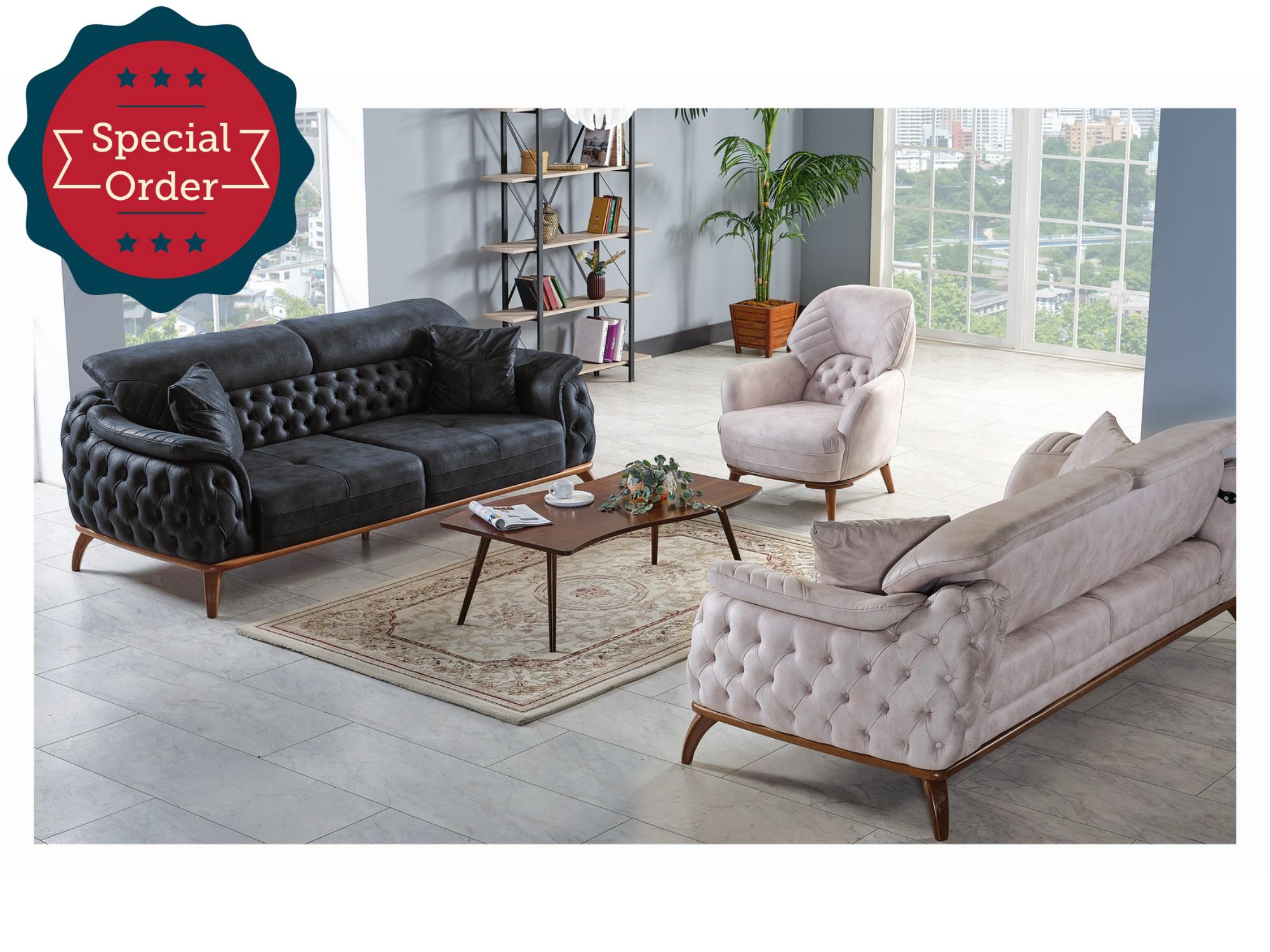 Dolce Vita Convertible Livingroom Set (2 Sofa & 2 Chair)