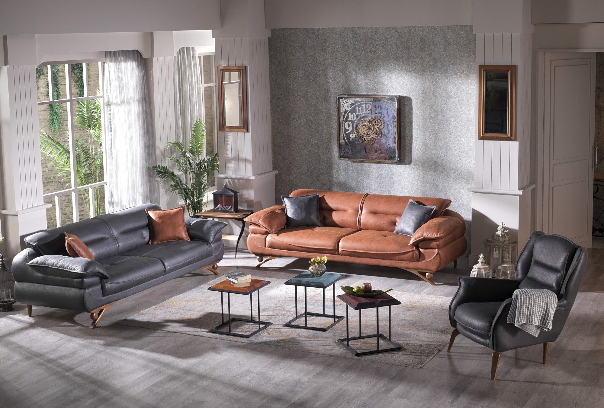 Florya Convertible Livingroom Set (2 Sofa & 2 Chair)