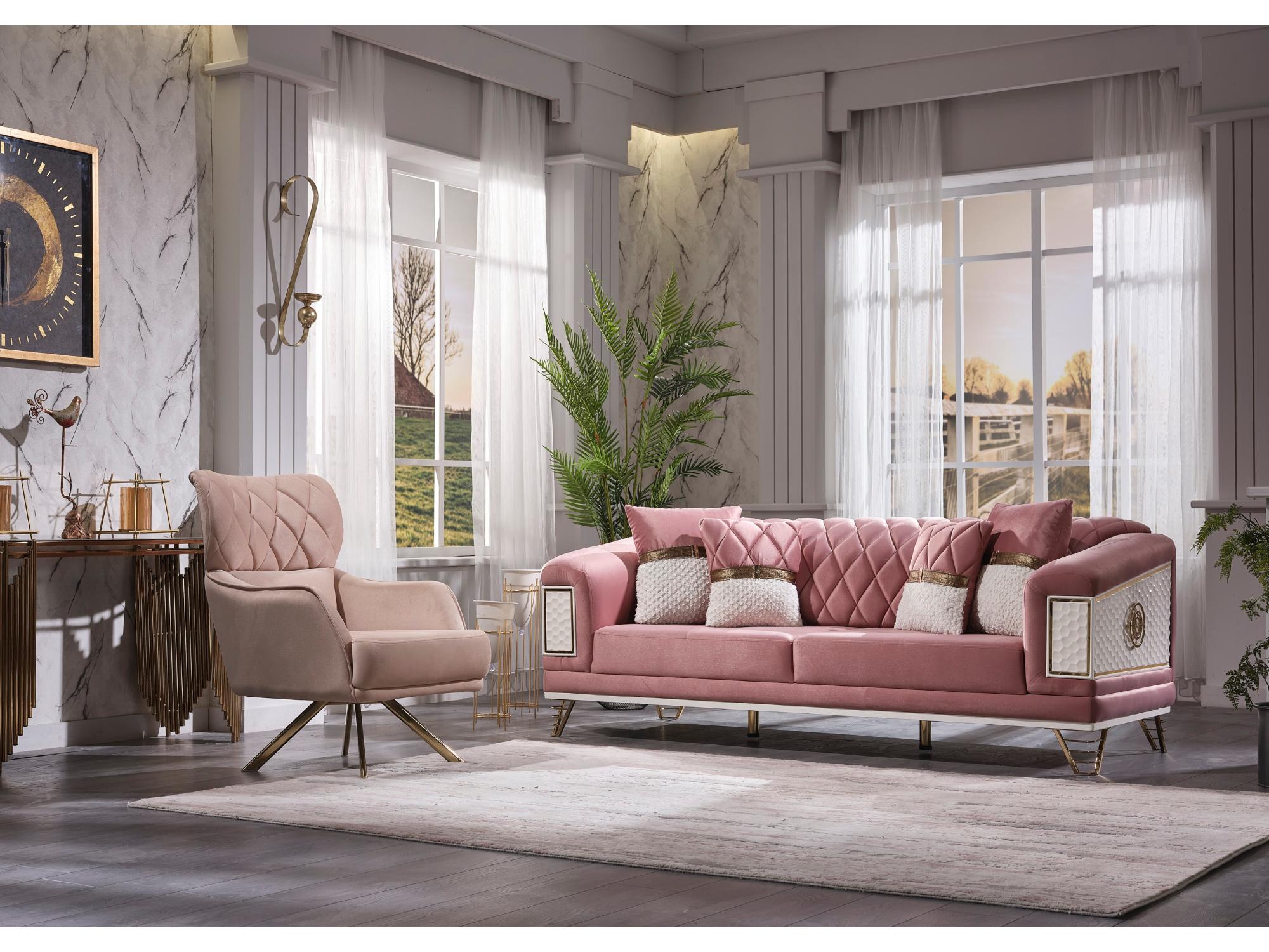 Glory Stationary Livingroom Set (2 Sofa & 2 Chair)