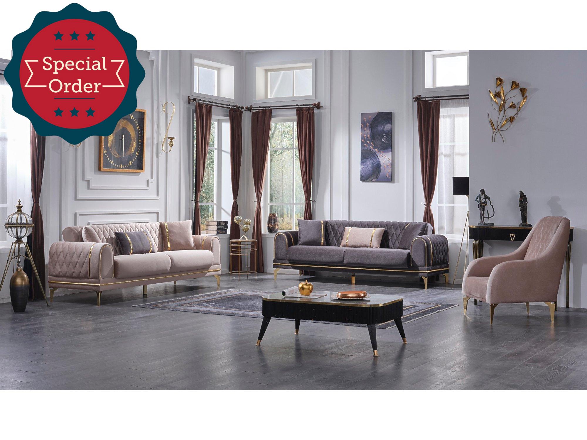 Halos Convertible Livingroom Set (2 Sofa & 2 Chair)