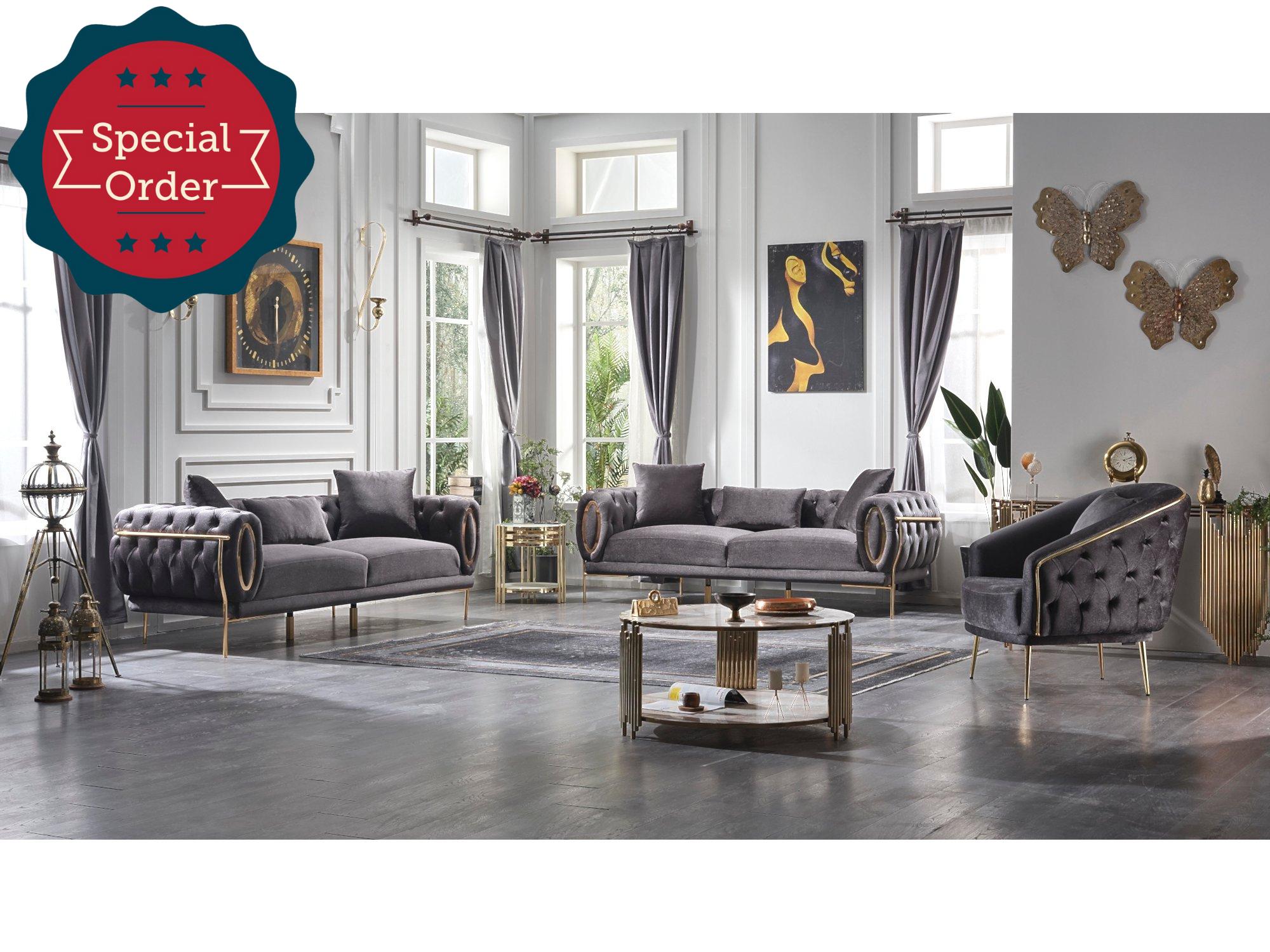 Harmony Stationary Livingroom Set (2 Sofa & 2 Chair)