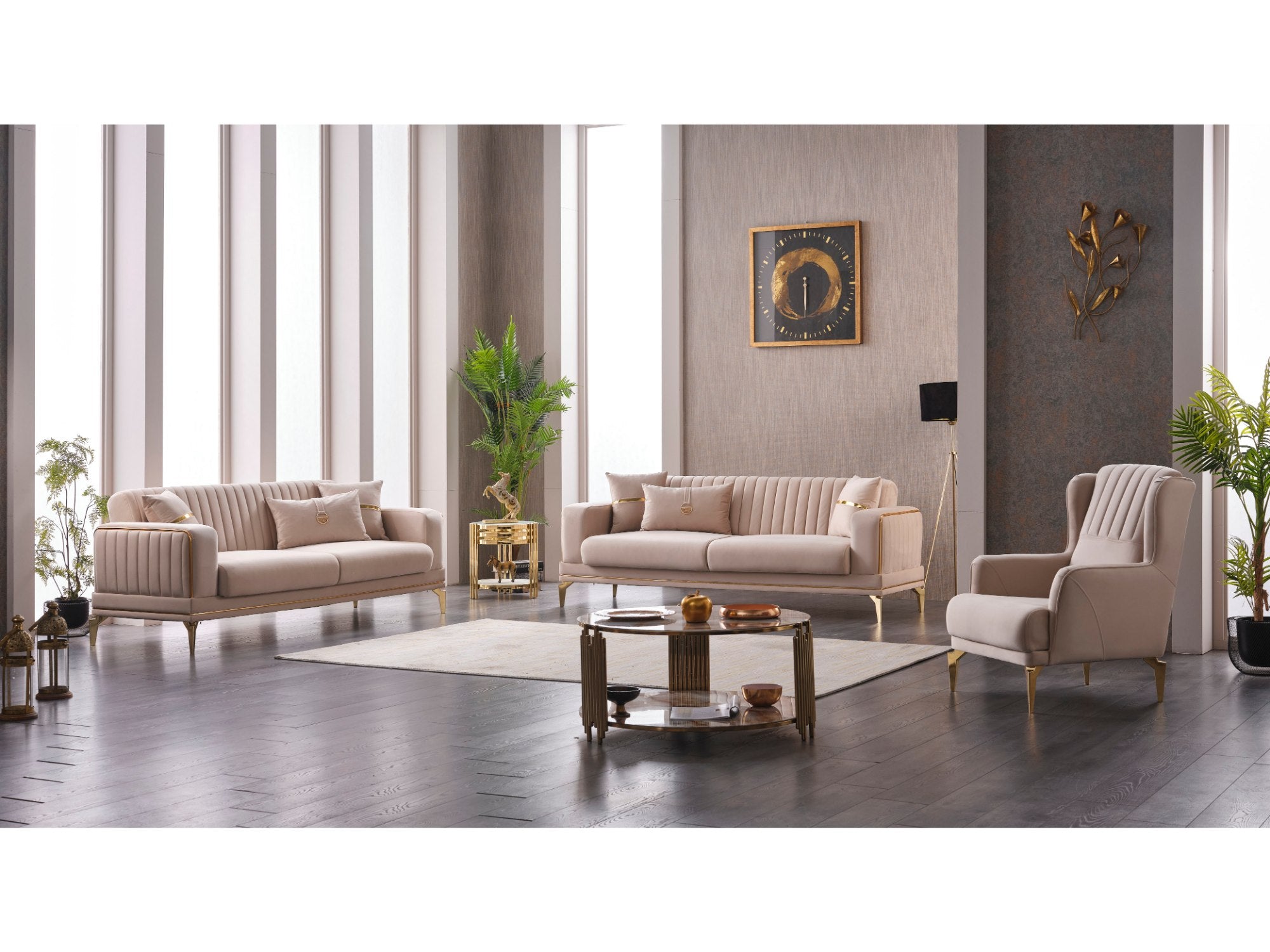 Intra Convertible Livingroom Set (2 Sofa & 2 Chair)
