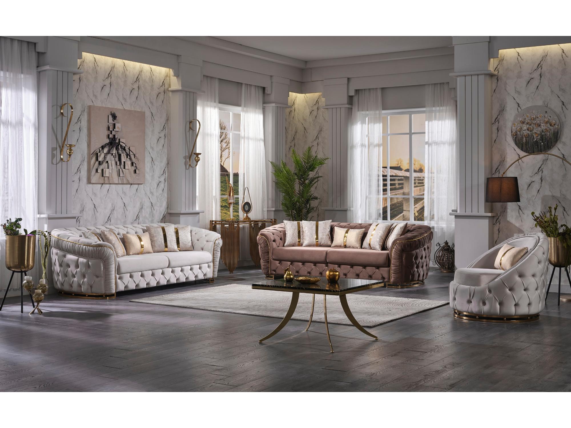 Istanbul Stationary Livingroom Set (2 Sofa & 2 Chair)