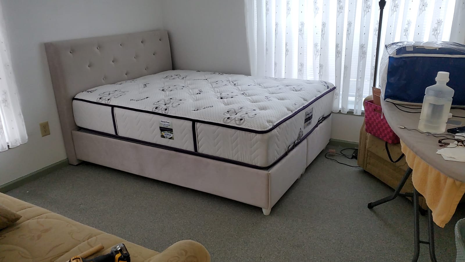 King Headboard Cool Cream