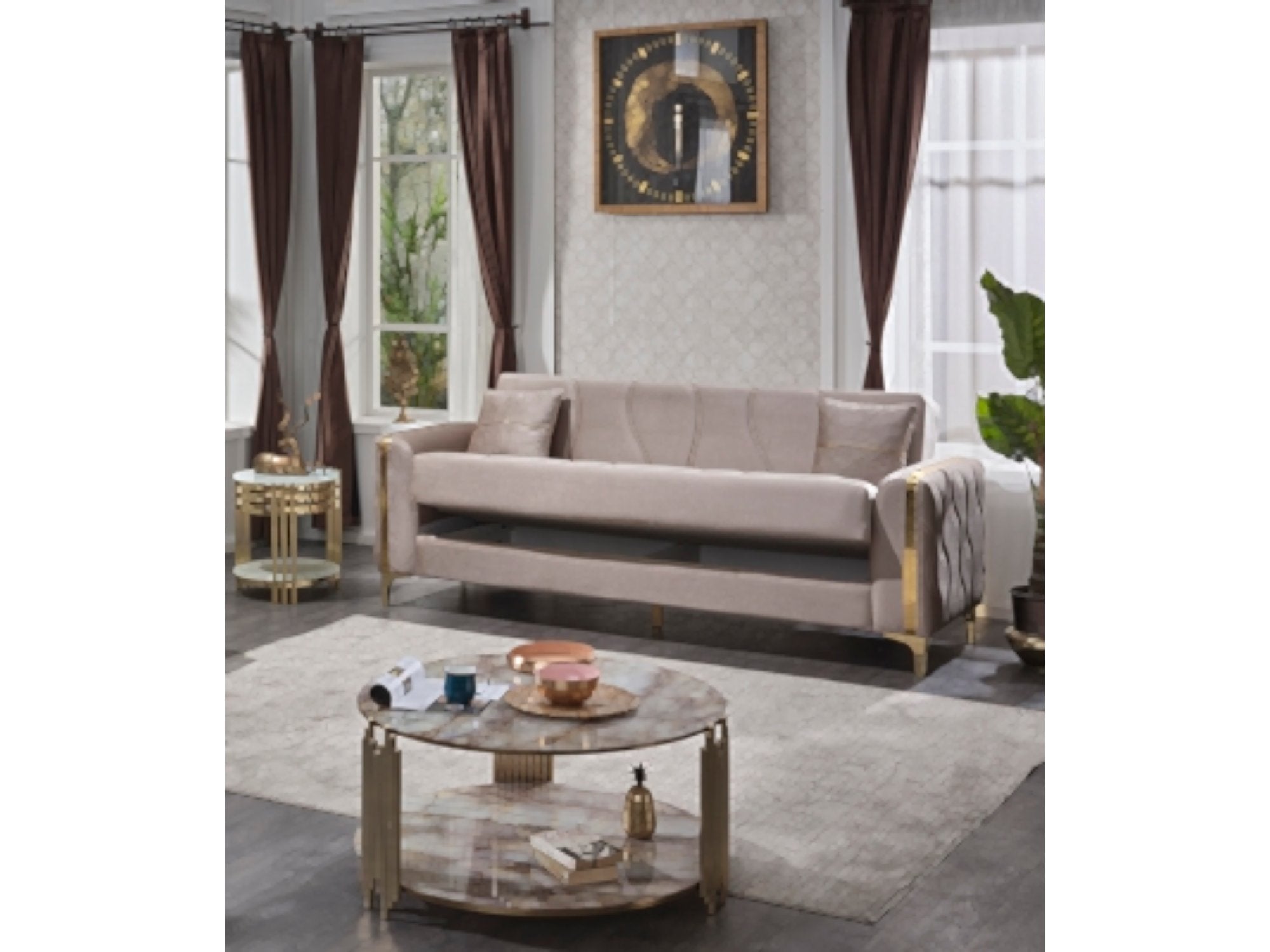 Latina Convertible Livingroom Set (2 Sofa & 2 Chair)
