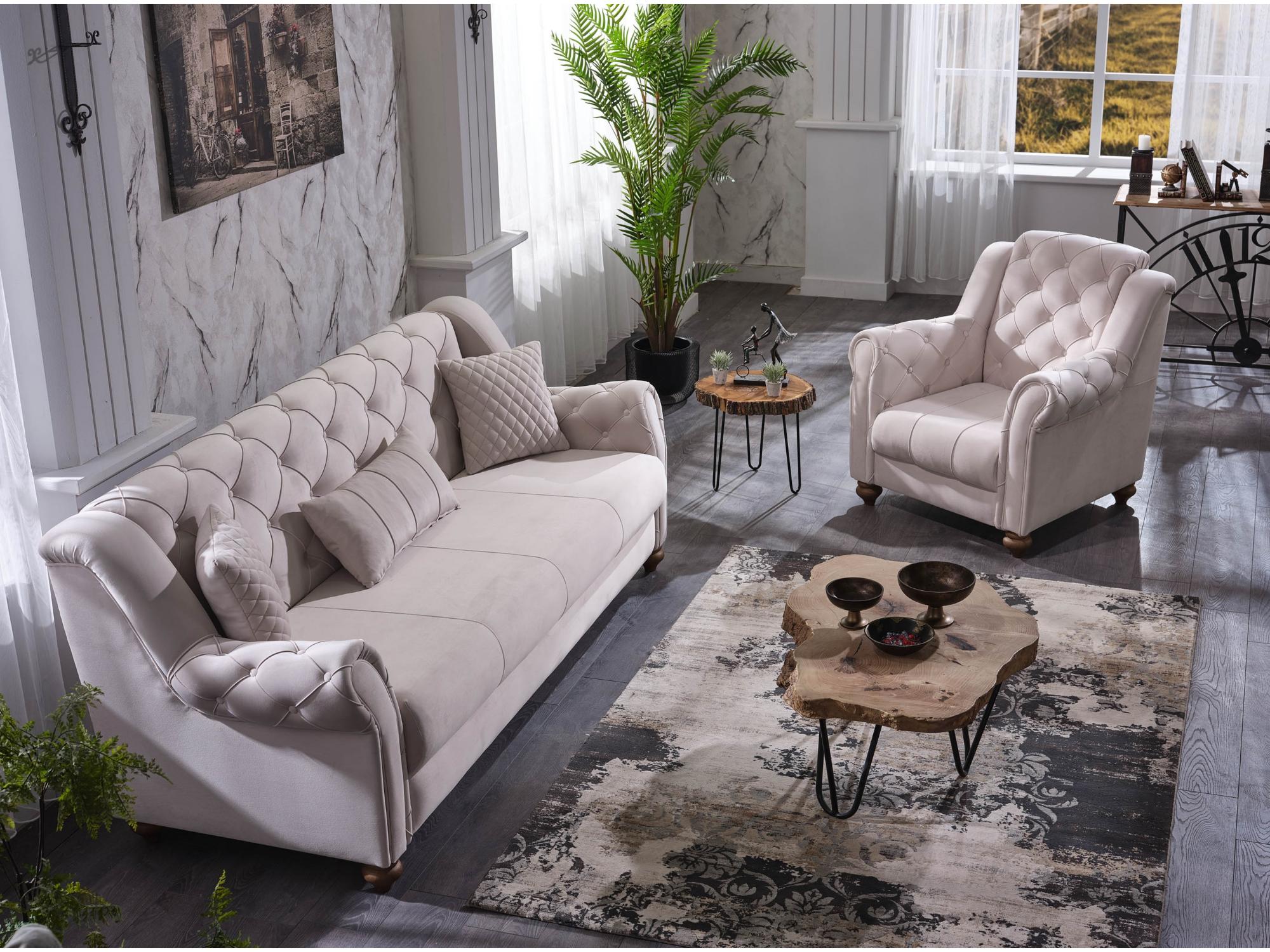 Meva Convertible Livingroom Set (2 Sofa & 2 Chair)