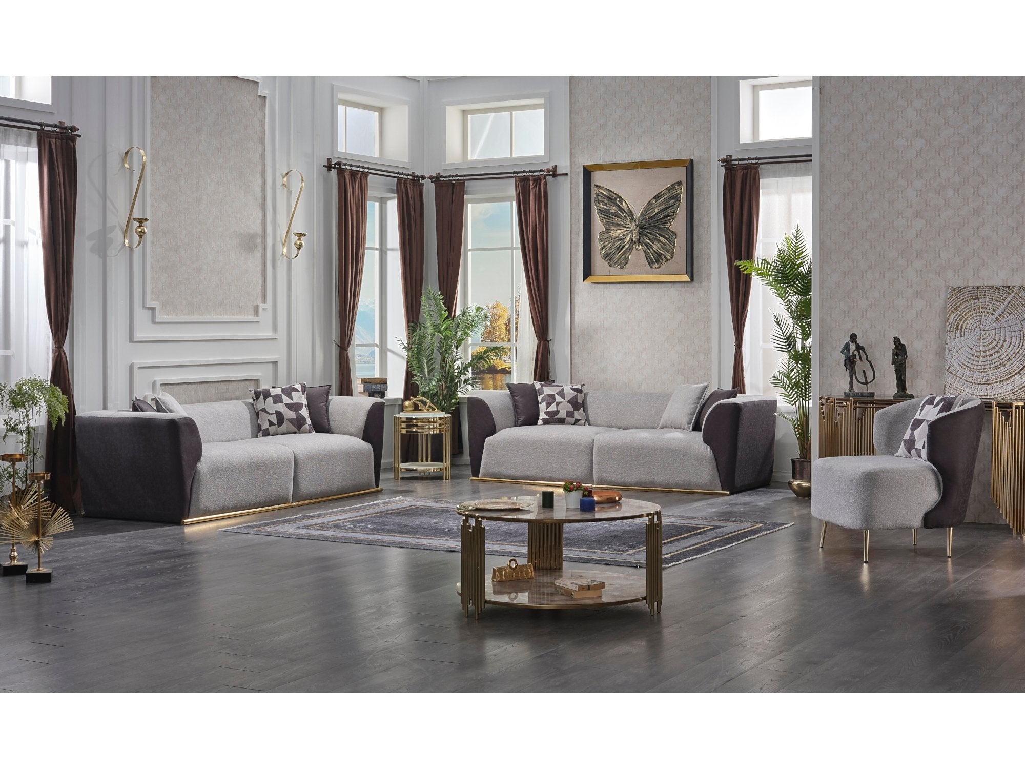 Motto Stationary Livingroom Set (2 Sofa & 2 Chair)