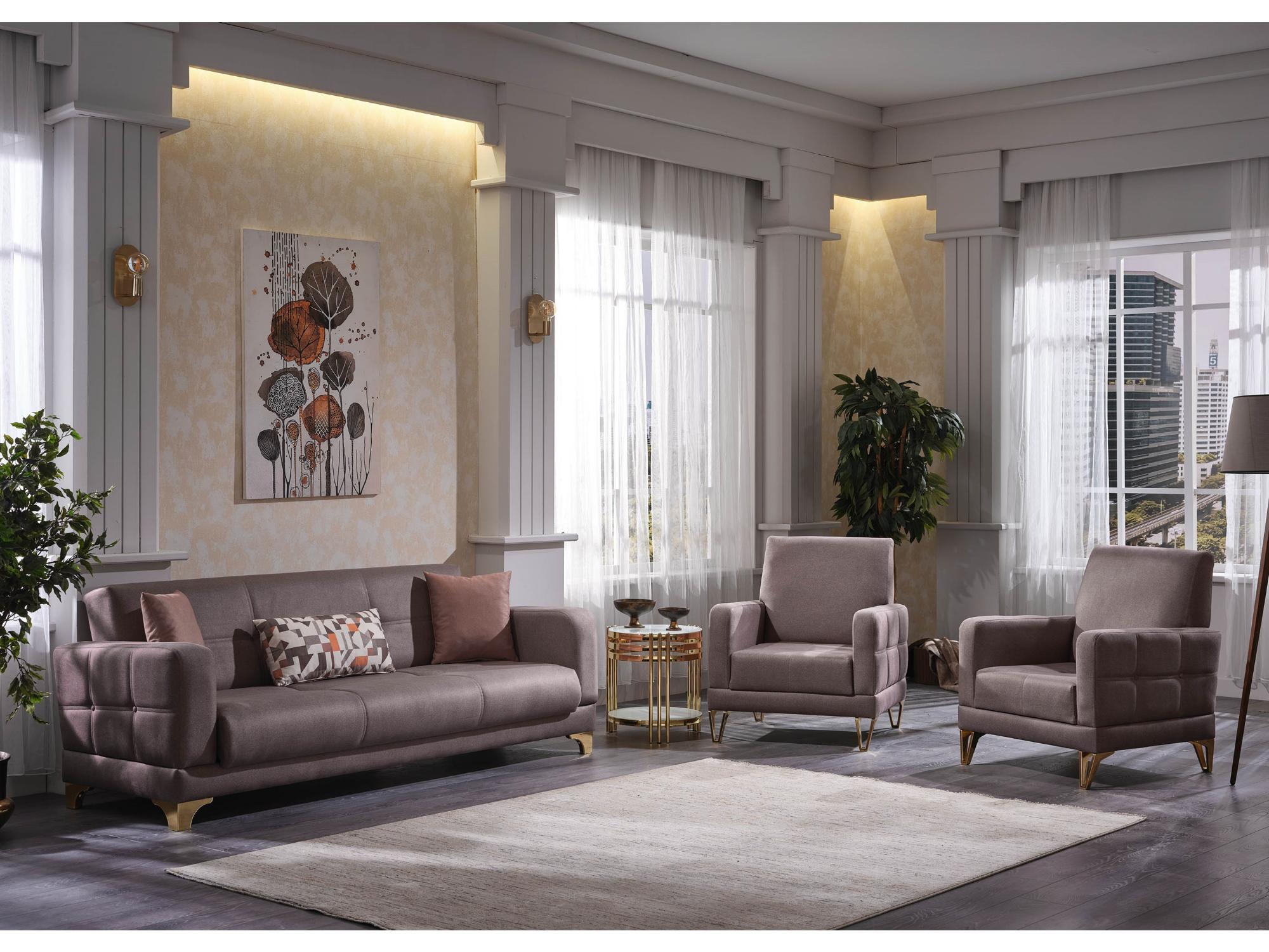 Peru Convertible Livingroom Set (2 Sofa & 2 Chair)