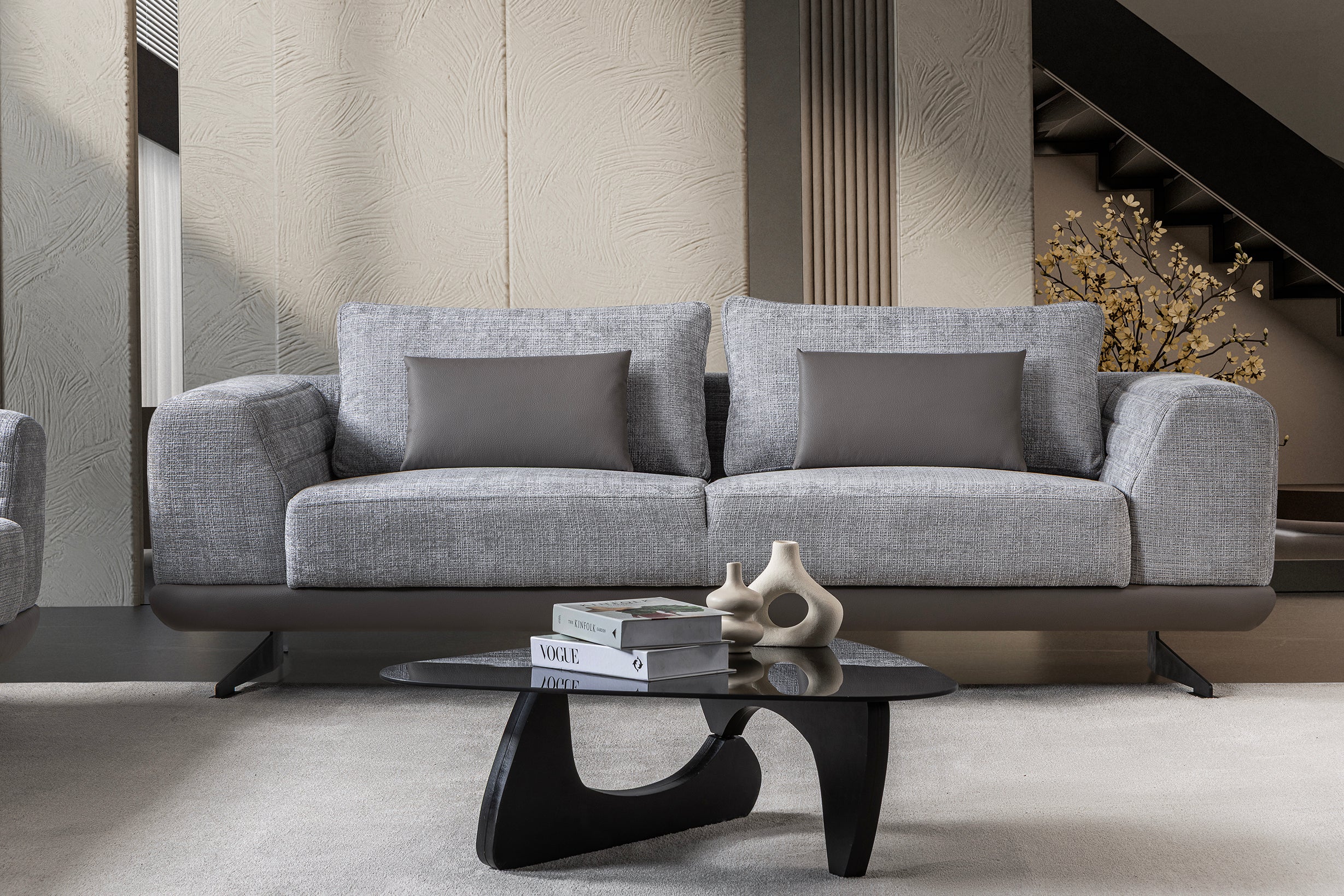 Milano 3-pieces (Sofa & Loveseat & Chair) Livingroom Set