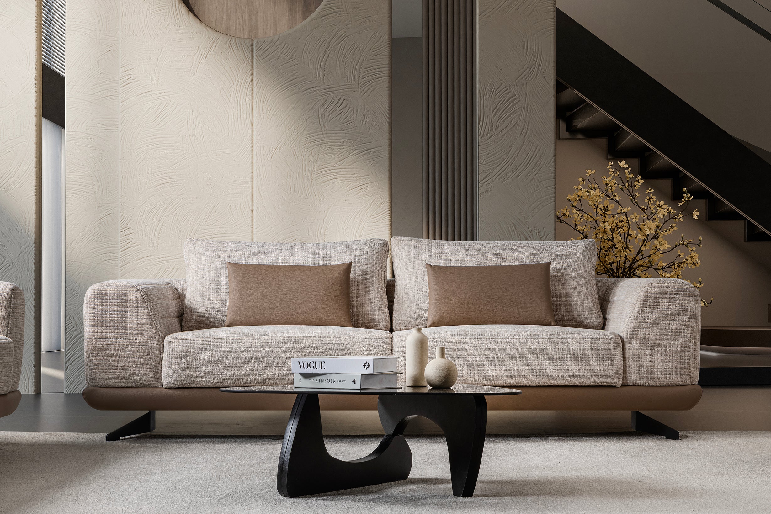 Milano 3-pieces (Sofa & Loveseat & Chair) Livingroom Set