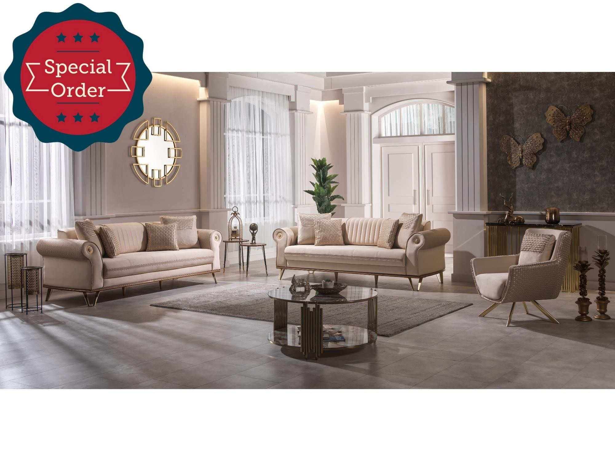 Safir Convertible Livingroom Set (2 Sofa & 2 Chair)