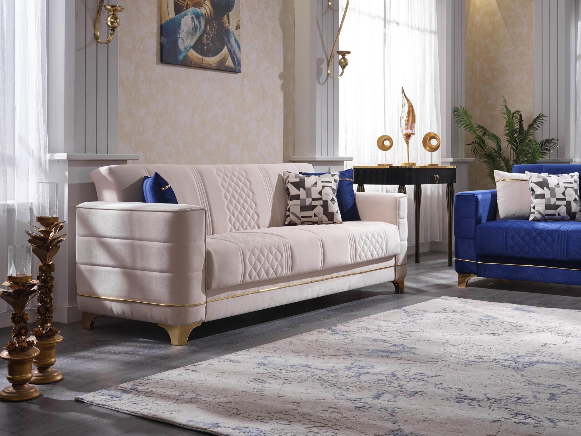 Saga Convertible Livingroom Set (2 Sofa & 2 Chair)