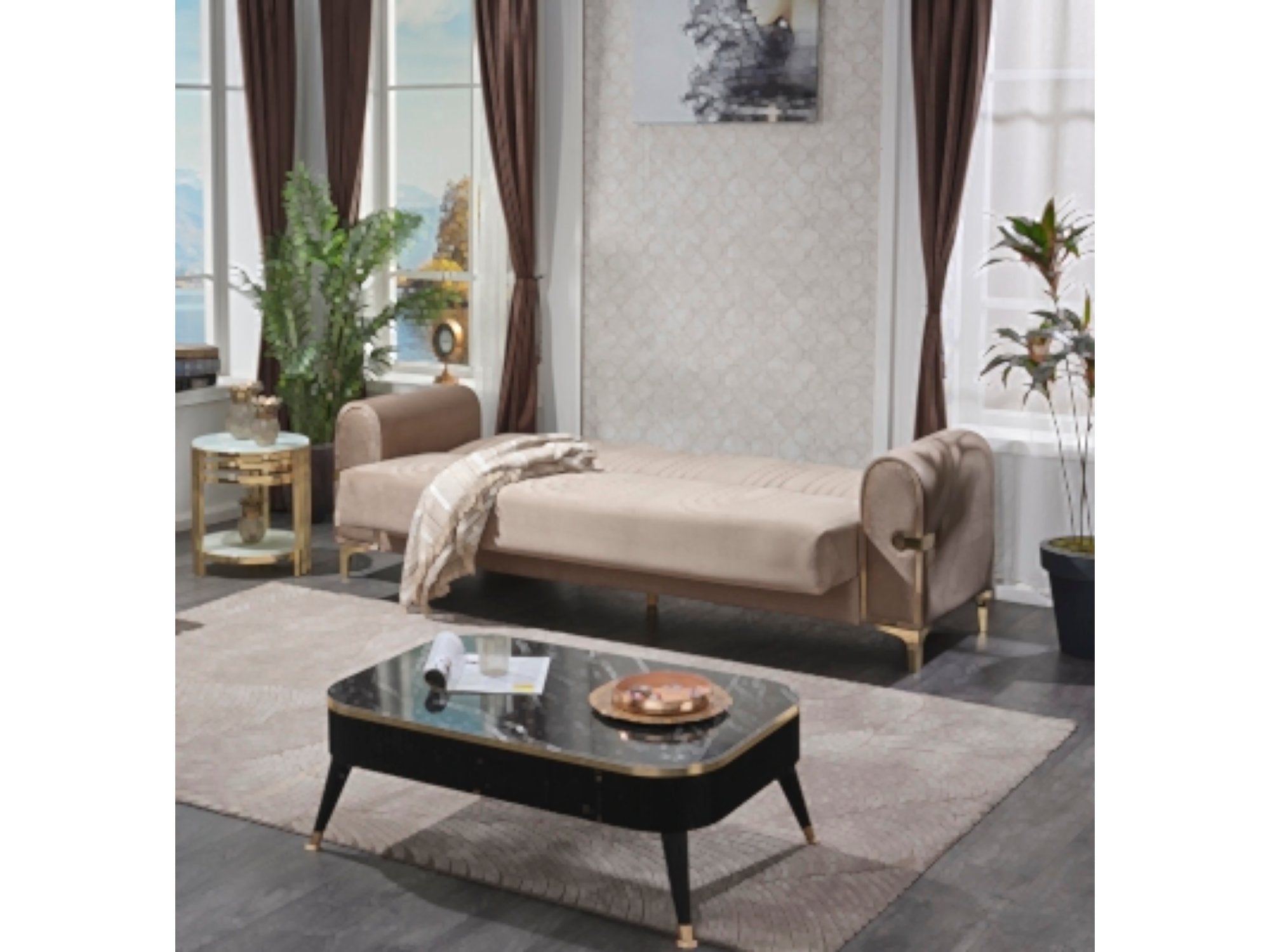 Siderno Convertible Livingroom Set (2 Sofa & 2 Chair)