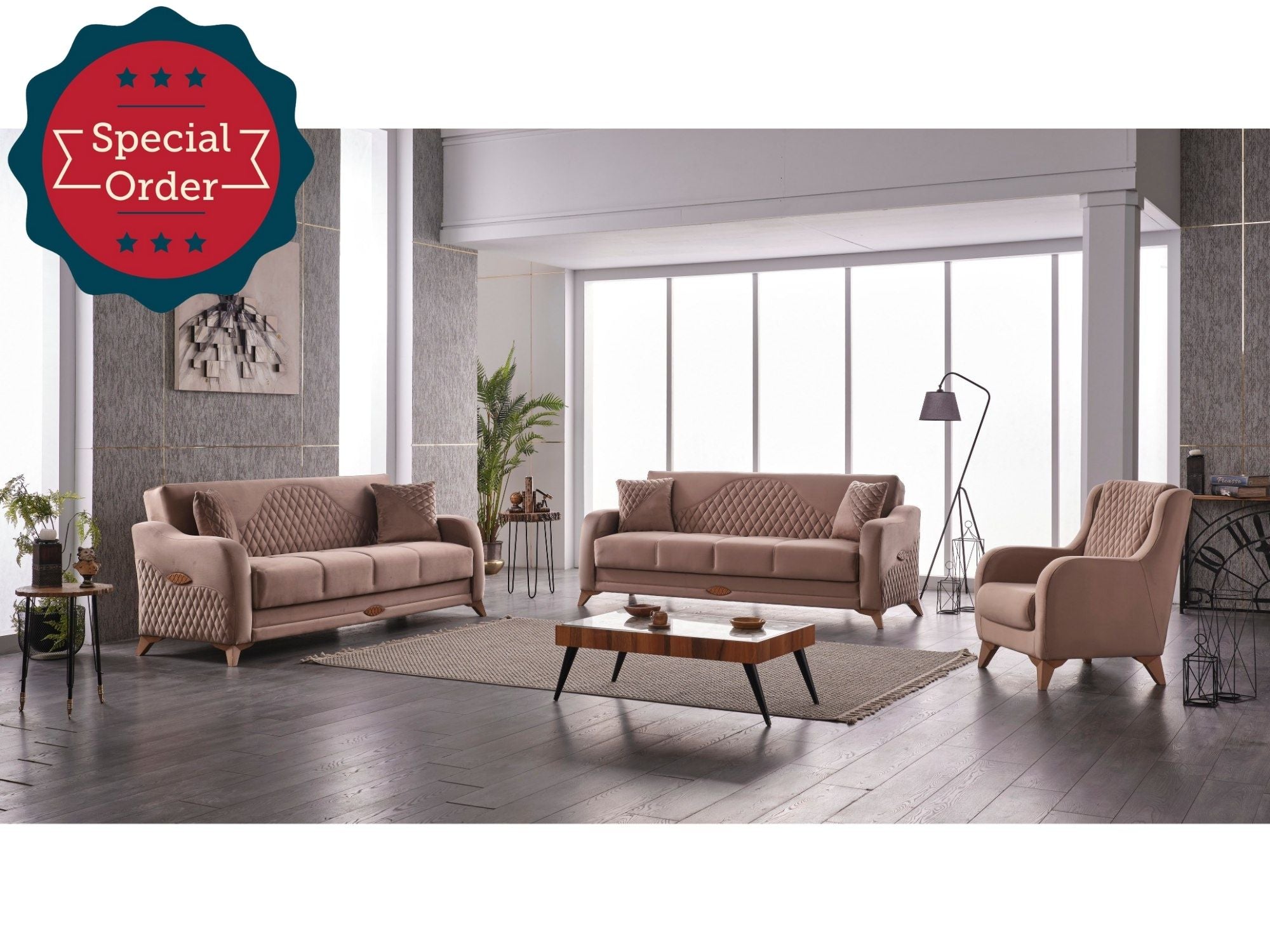 Smart Convertible Livingroom Set (2 Sofa & 2 Chair)