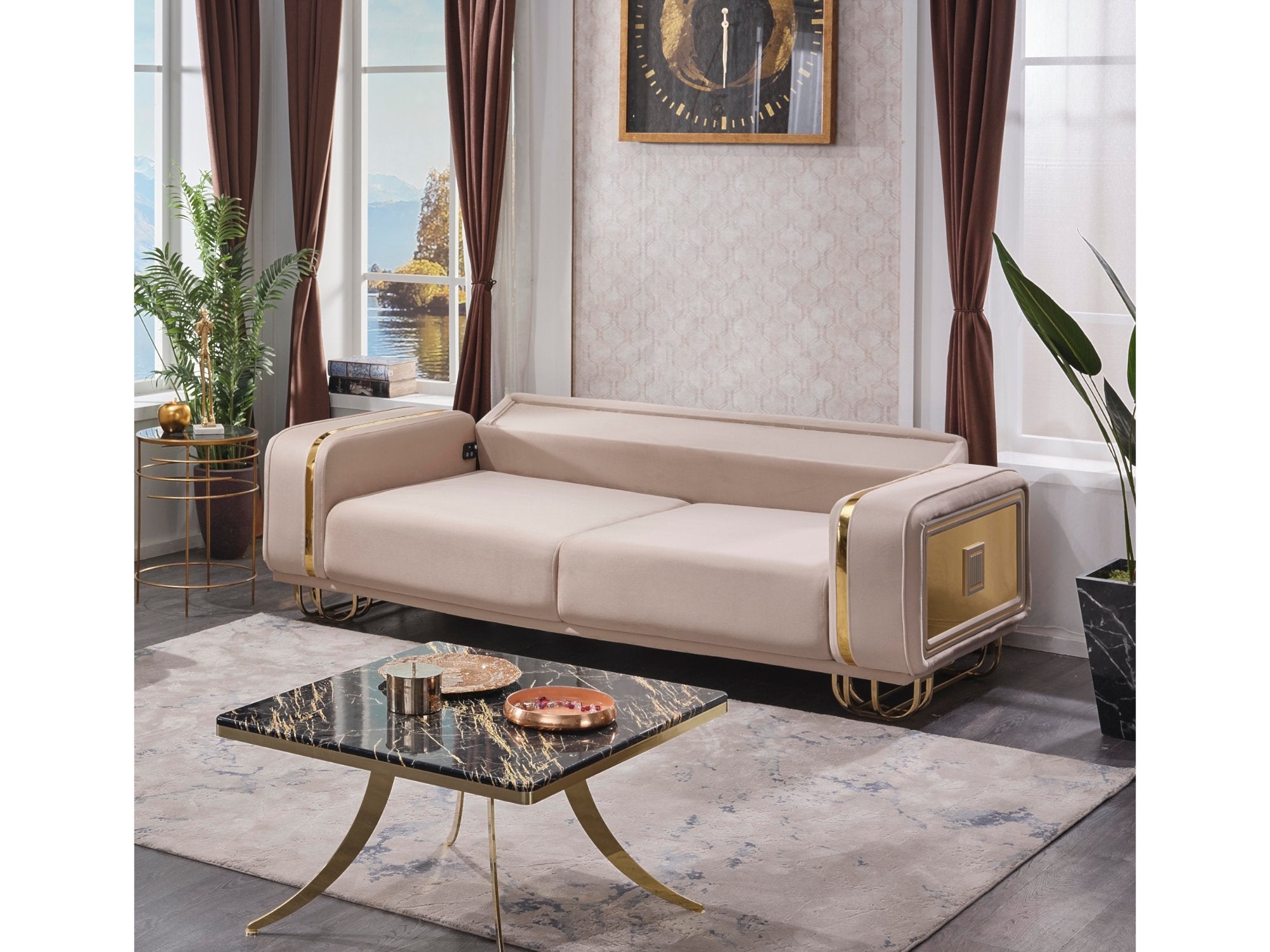 Truva Convertible Sofa