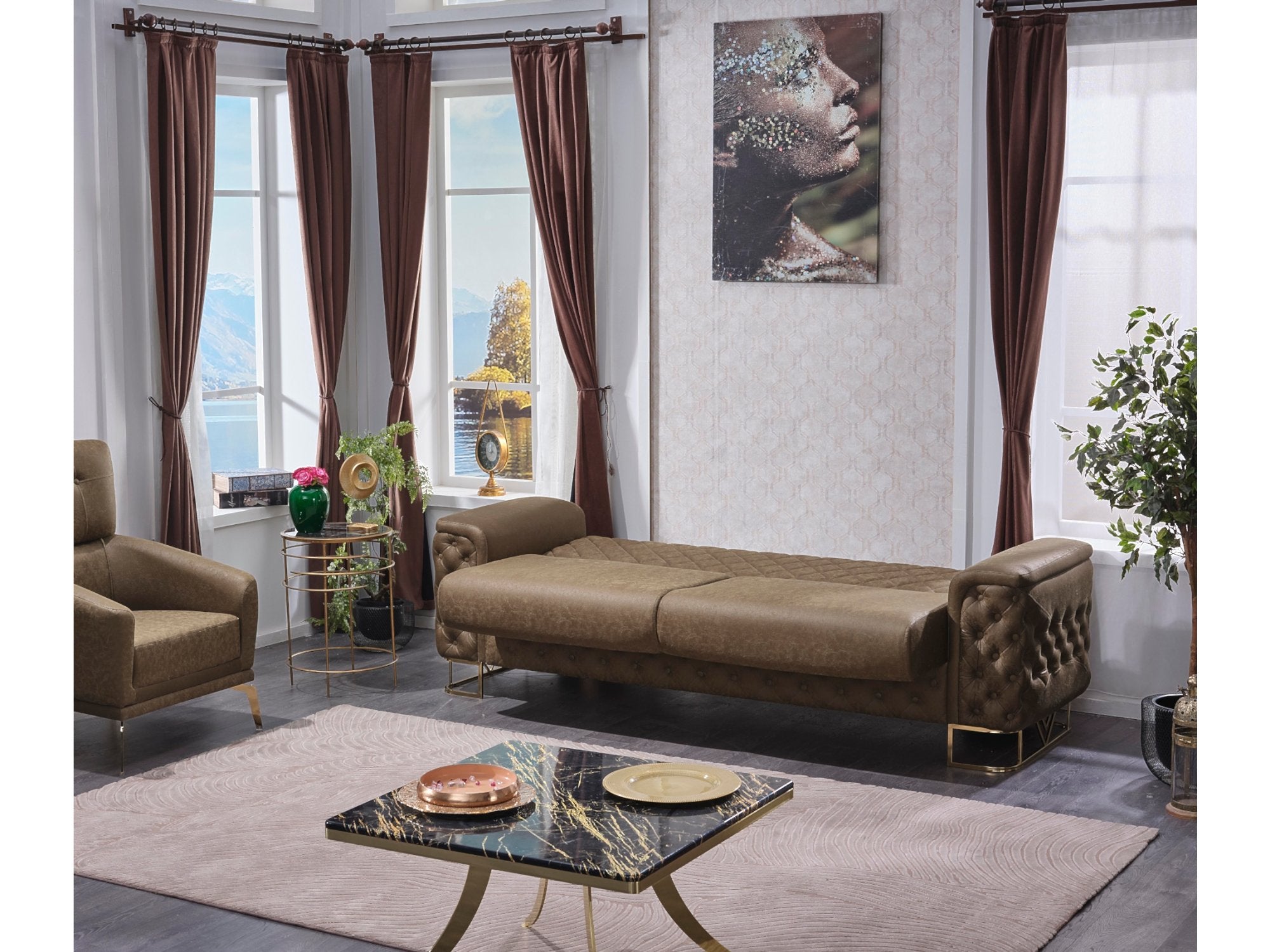 Venüs Convertible Livingroom Set (2 Sofa & 2 Chair)