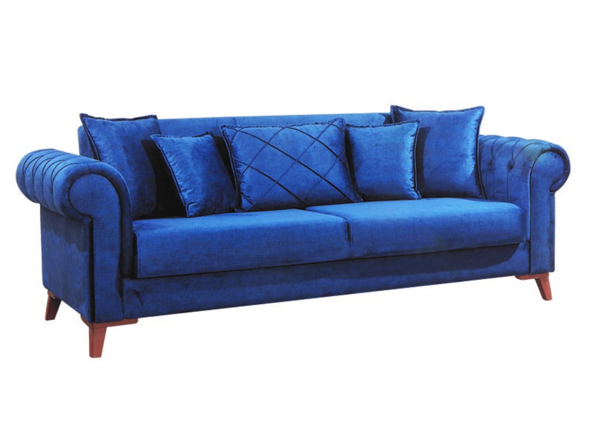 Derozzo Convertible Livingroom Loveseat Blue