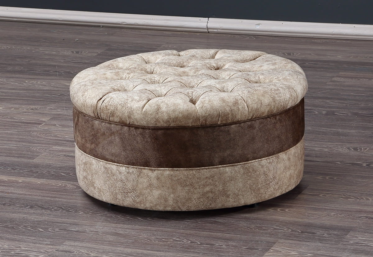 Idea Livingroom Ottoman Beige-Brown