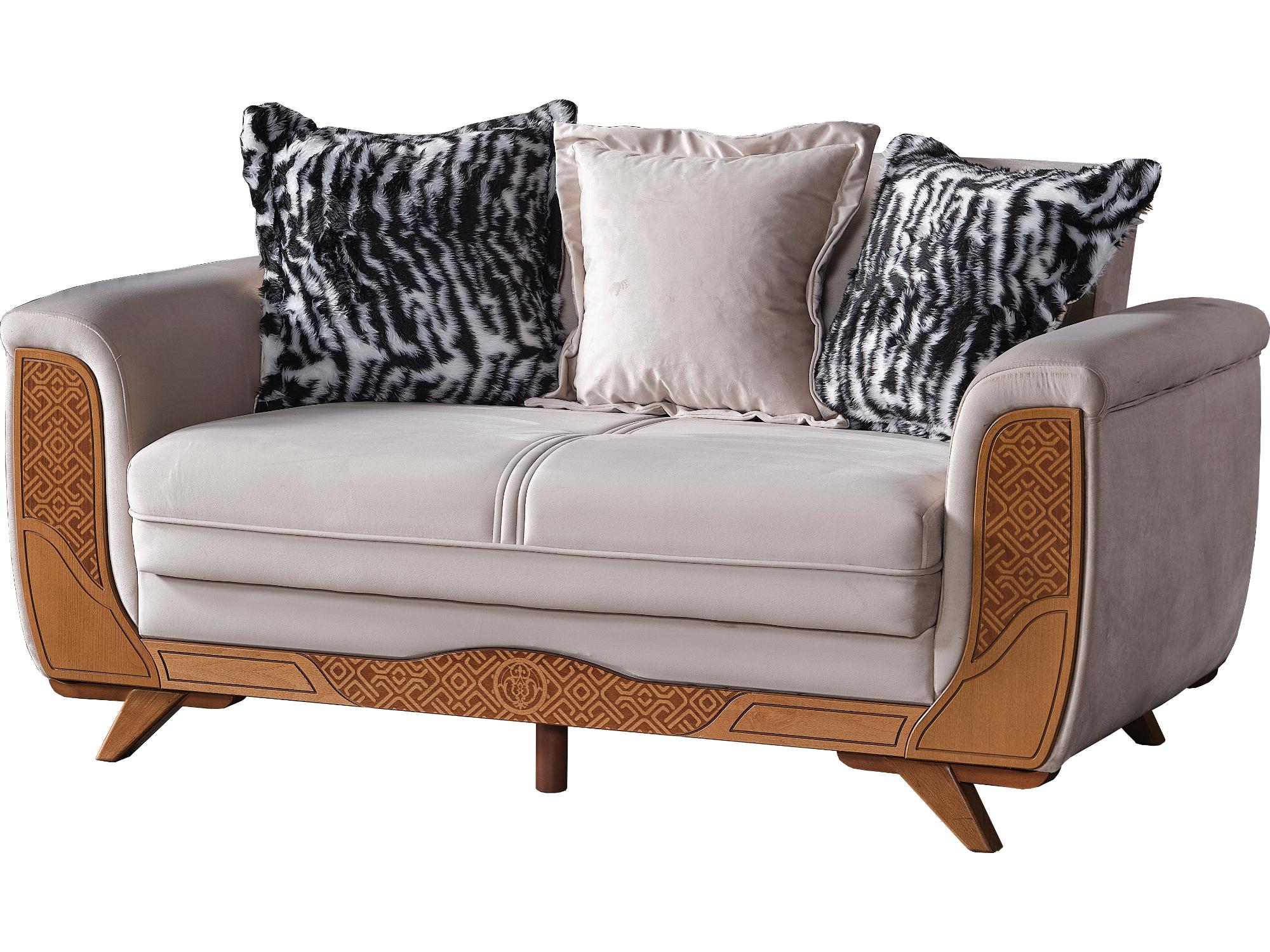 Alyans Convertible Loveseat Cream